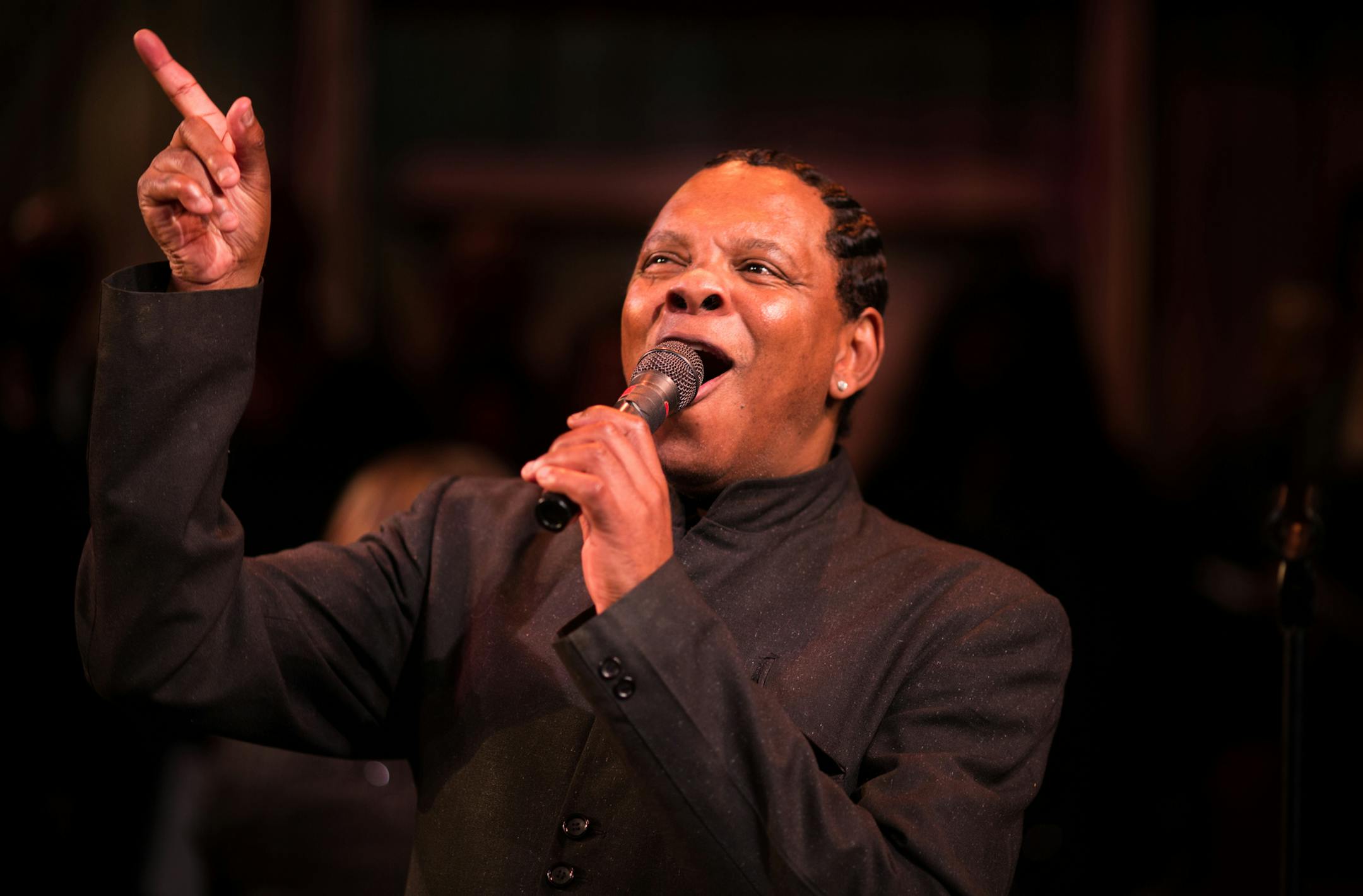 Photo by Allen Weeks Dennis Spears in the Penumbra's "Black Nativity: A Holiday Concert."