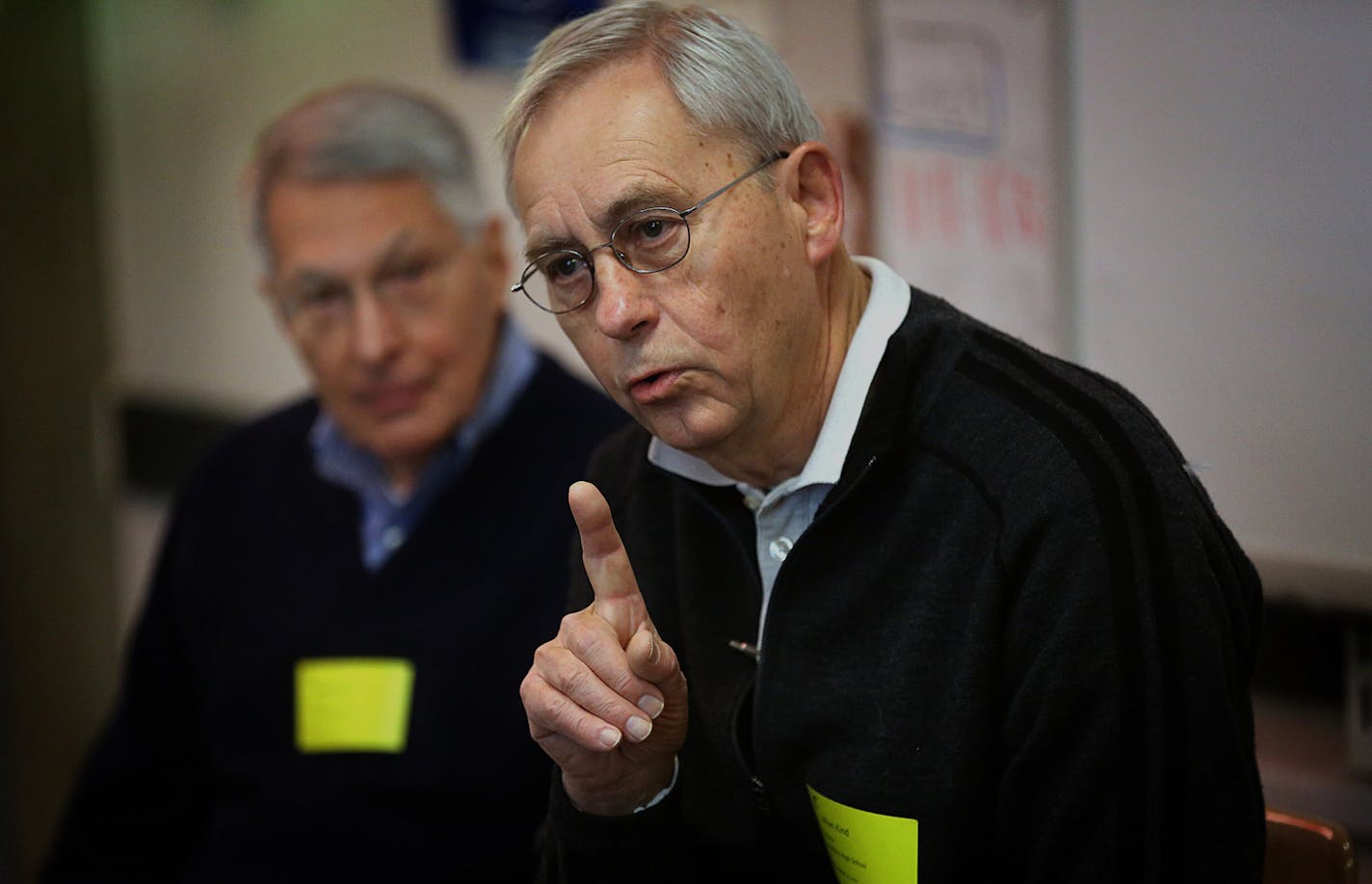 Dr. Allan Kind, MD (internal medicine and infectious diseases at Park Nicollet Medical Center) addressed the class. ] JIM GEHRZ &#x201a;&#xc4;&#xa2; james.gehrz@startribune.com / Minneapolis, MN / December 18, 2014 /8:50 AM BACKGROUND INFORMATION: Three retired doctors will be talking to students in Rick Rexroth's social studies class at Hopkins High School. Hopkins High School is working with the Minnetonka Senior Center. Over the next year, senior citizens will be talking to students about the