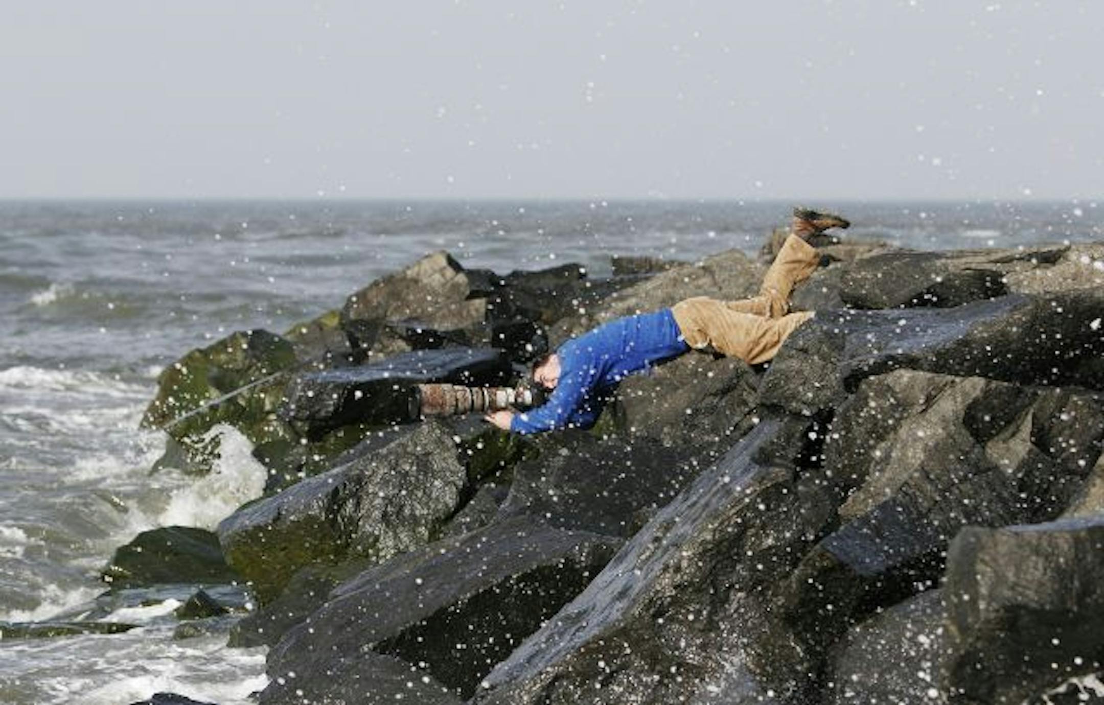 Photographer Crossley on the job.