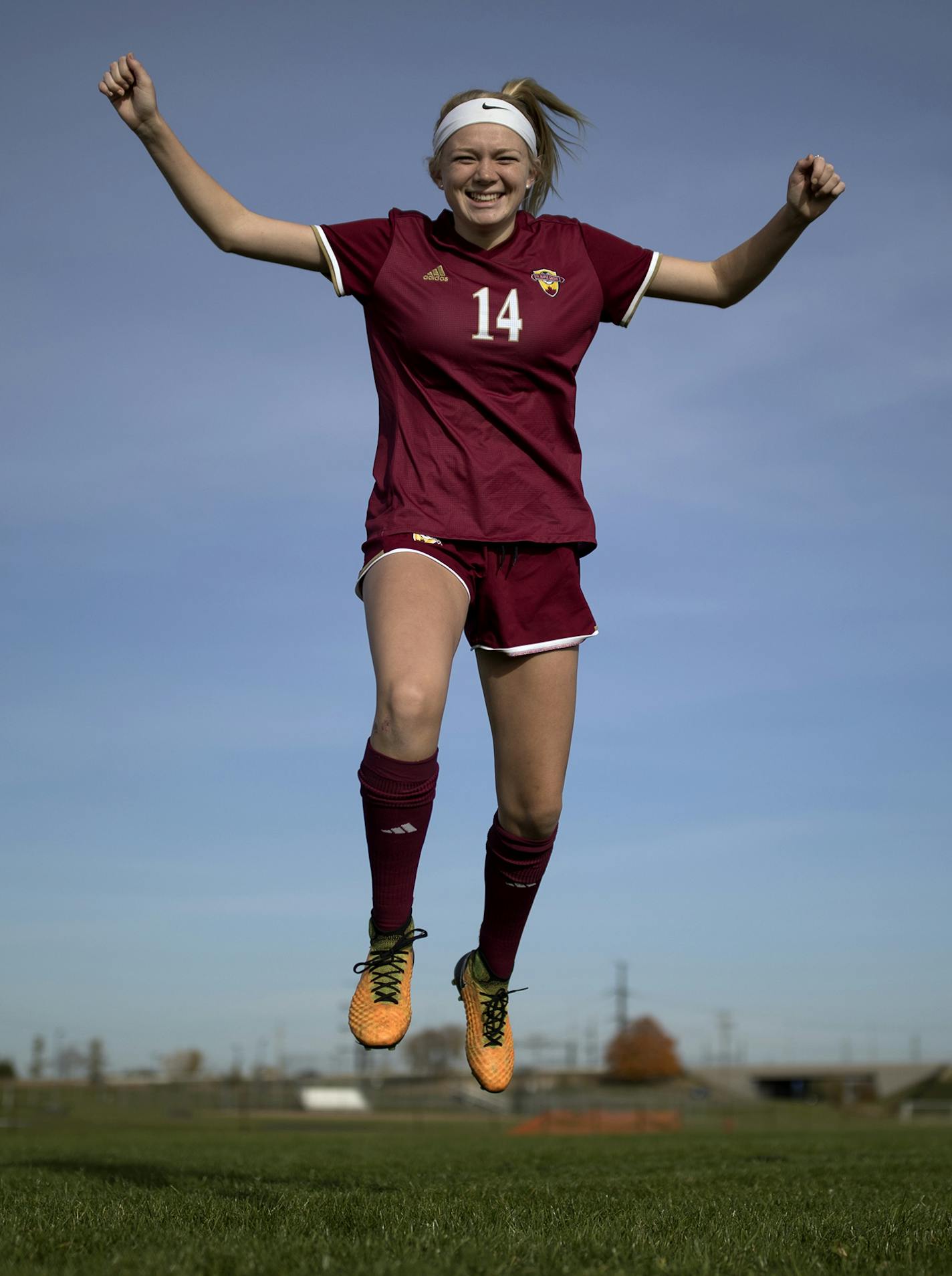 Girls Soccer Metro Player of the Year Meredith Haakenson of Maple Grove Thursday October 19,2017 in Maple Grove , MN. ] JERRY HOLT &#xef; jerry.holt@startribune.com