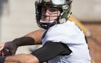 Purdue quarterback David Blough throws a pass during the first half of an NCAA college football game against Missouri, Saturday, Sept. 16, 2017, in Co