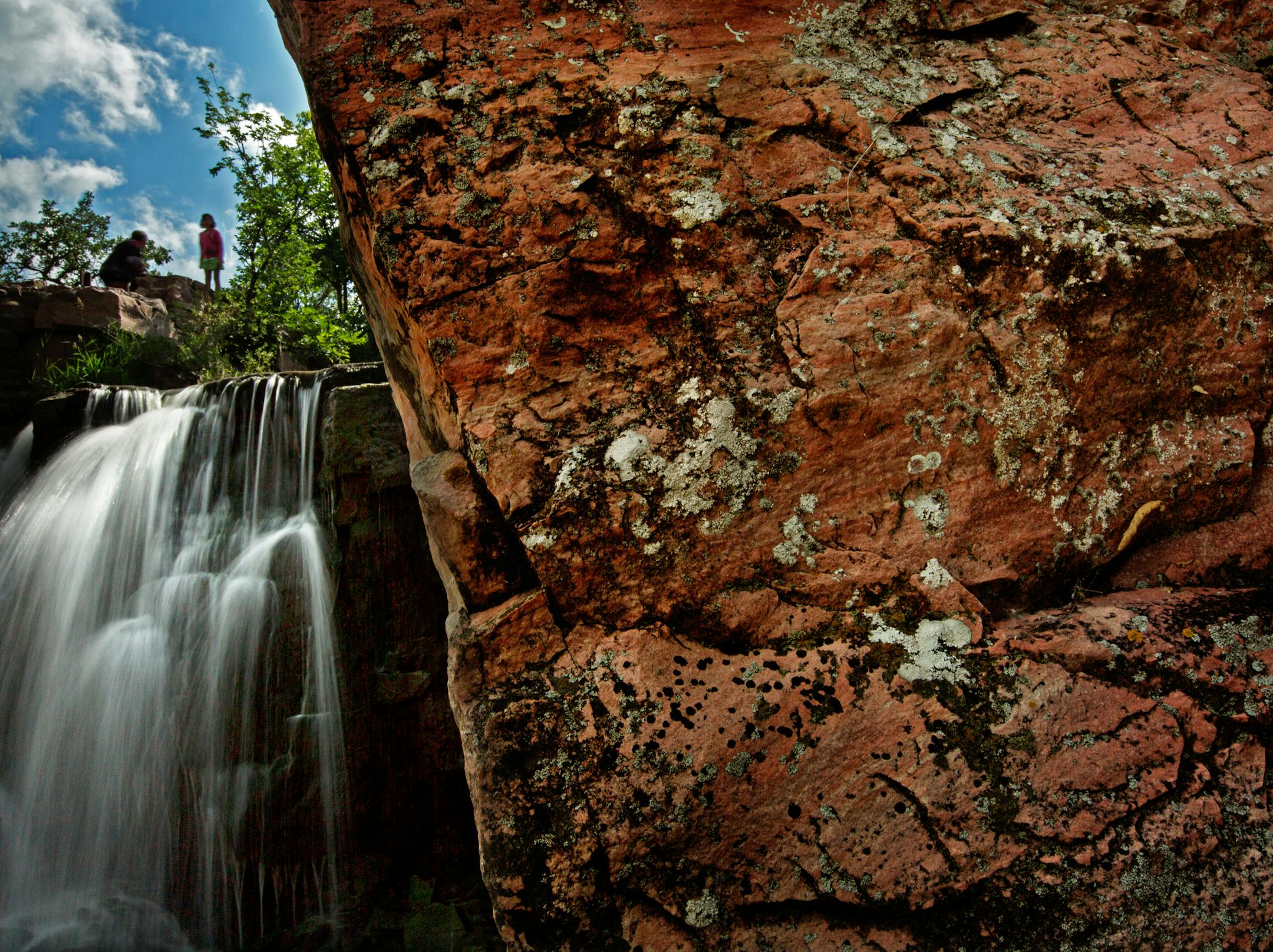 For countless generations, American Indians have quarried the red pipestone found at Pipestone National Monument. These grounds are sacred because the pipestone quarried here is carved into pipes used for prayer. Many believe that the pipe's smoke carries one's prayer to the Great Spirit. The traditions of quarrying and pipe making continue here today. ] Minnesota State of Wonders - Summer on the Prairie. BRIAN PETERSON • brian.peterson@startribune.com Pipestone, MN 08/02/14