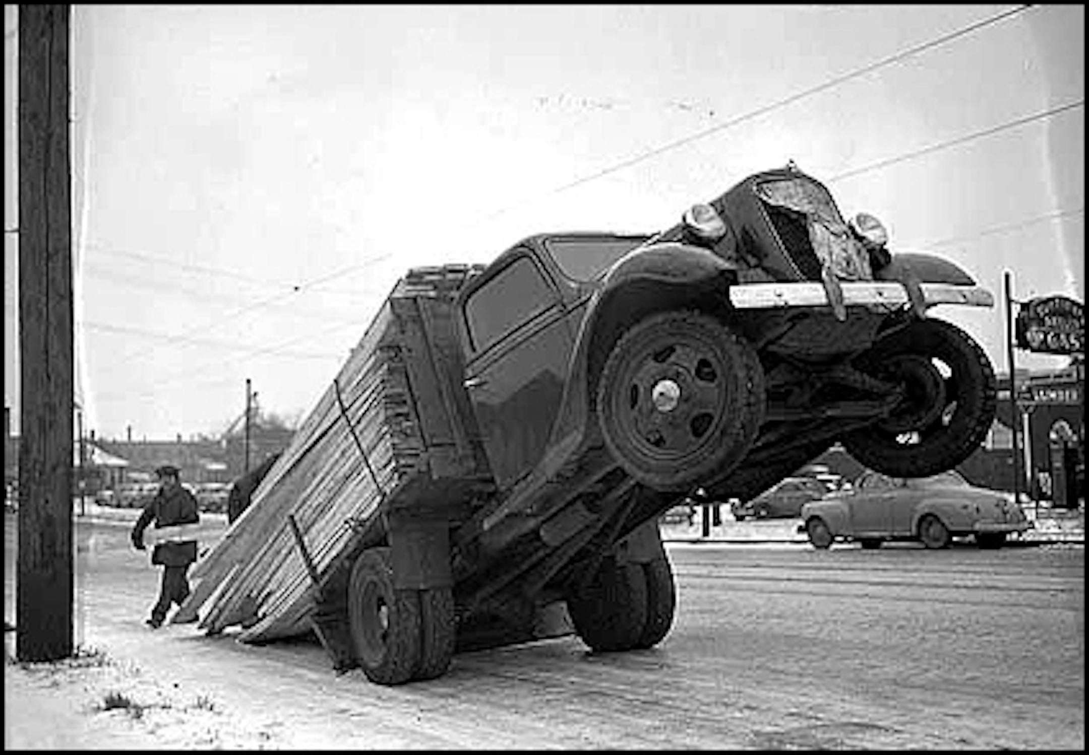 Dec. 9, 1941: Tipsy truck
