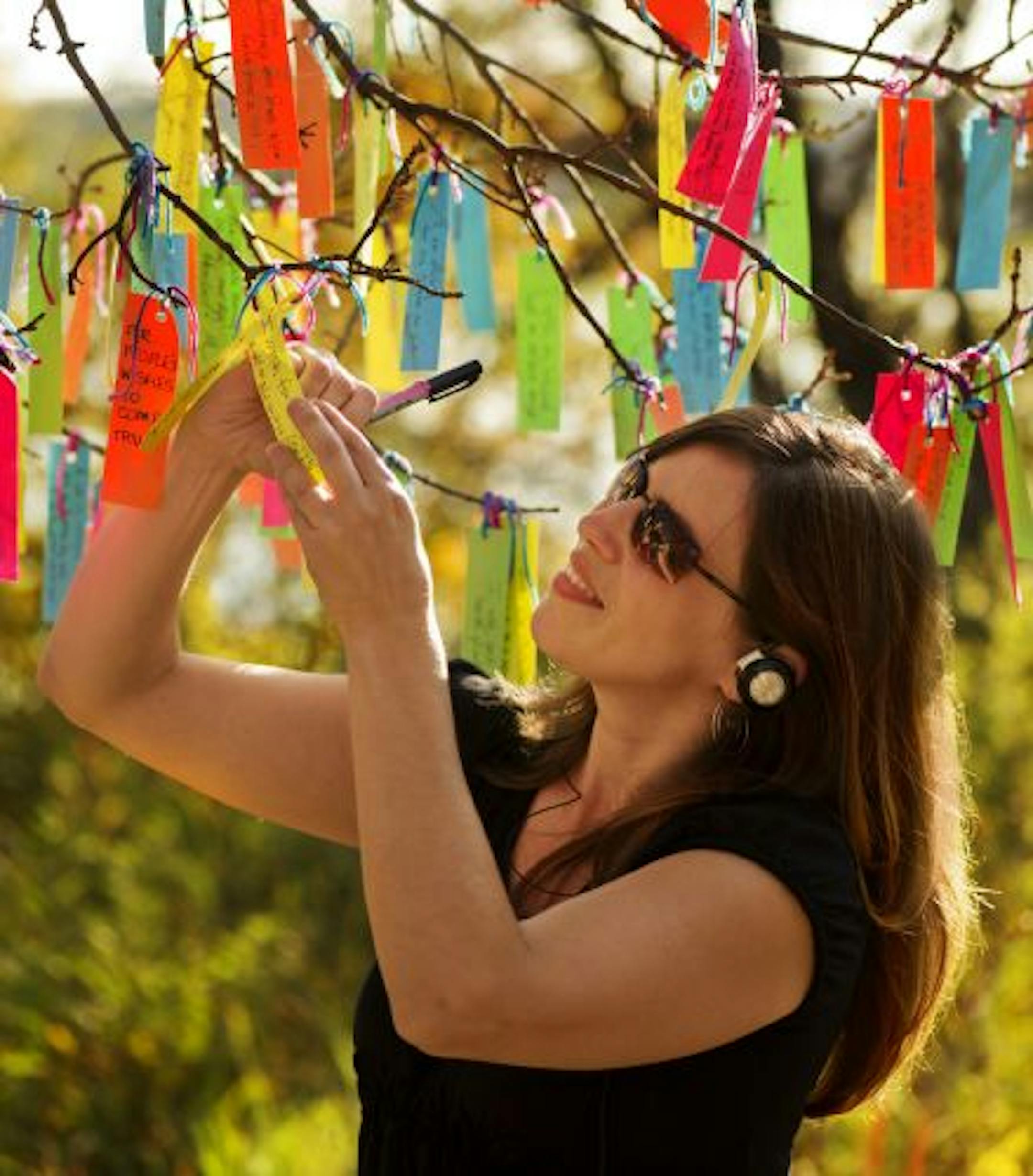 Jessica Spring Weappa stopped while on a walk to leave her wish.