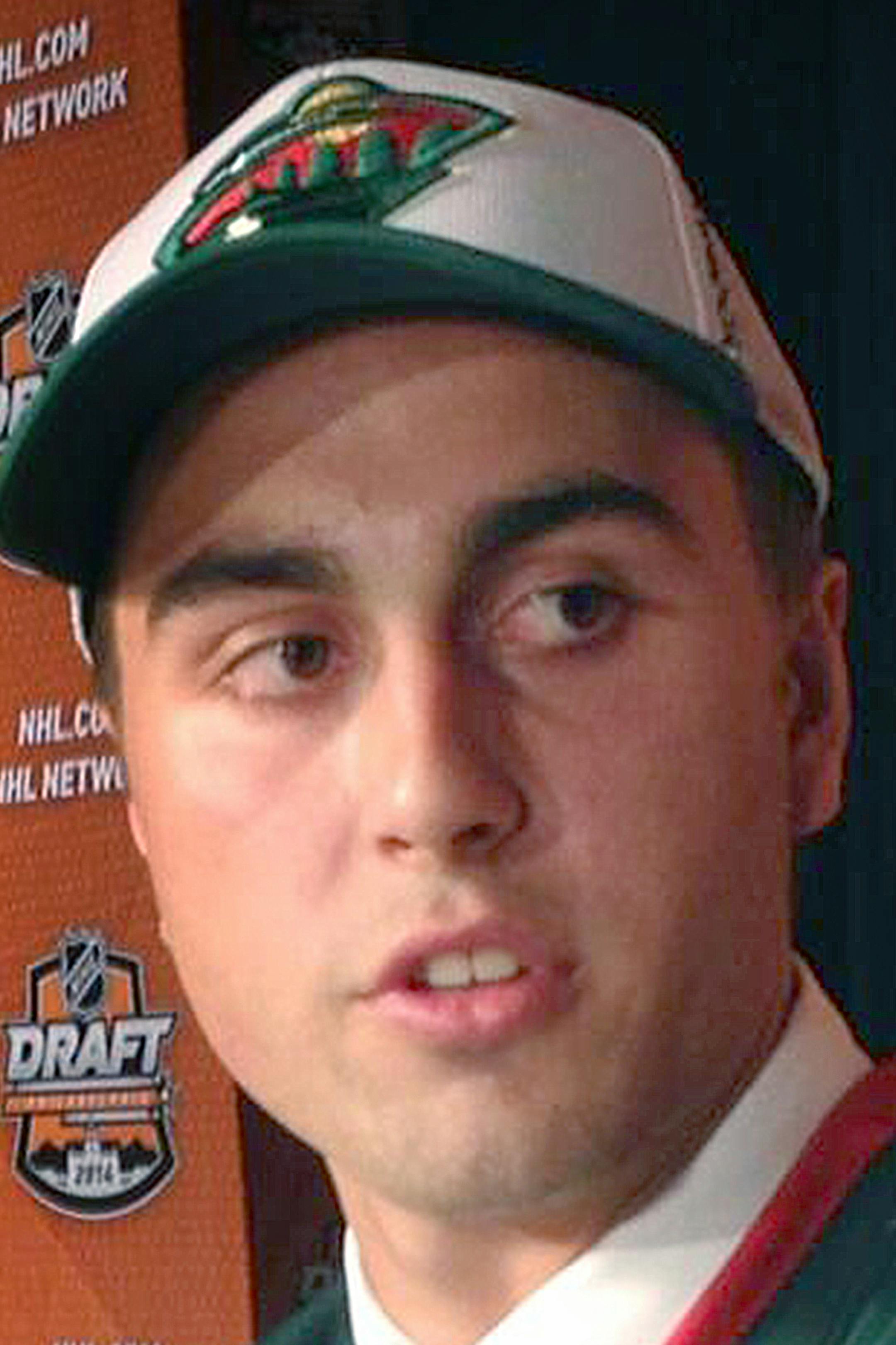 Alex Tuch id drafted by Minnesota Wild, June 27, 2014