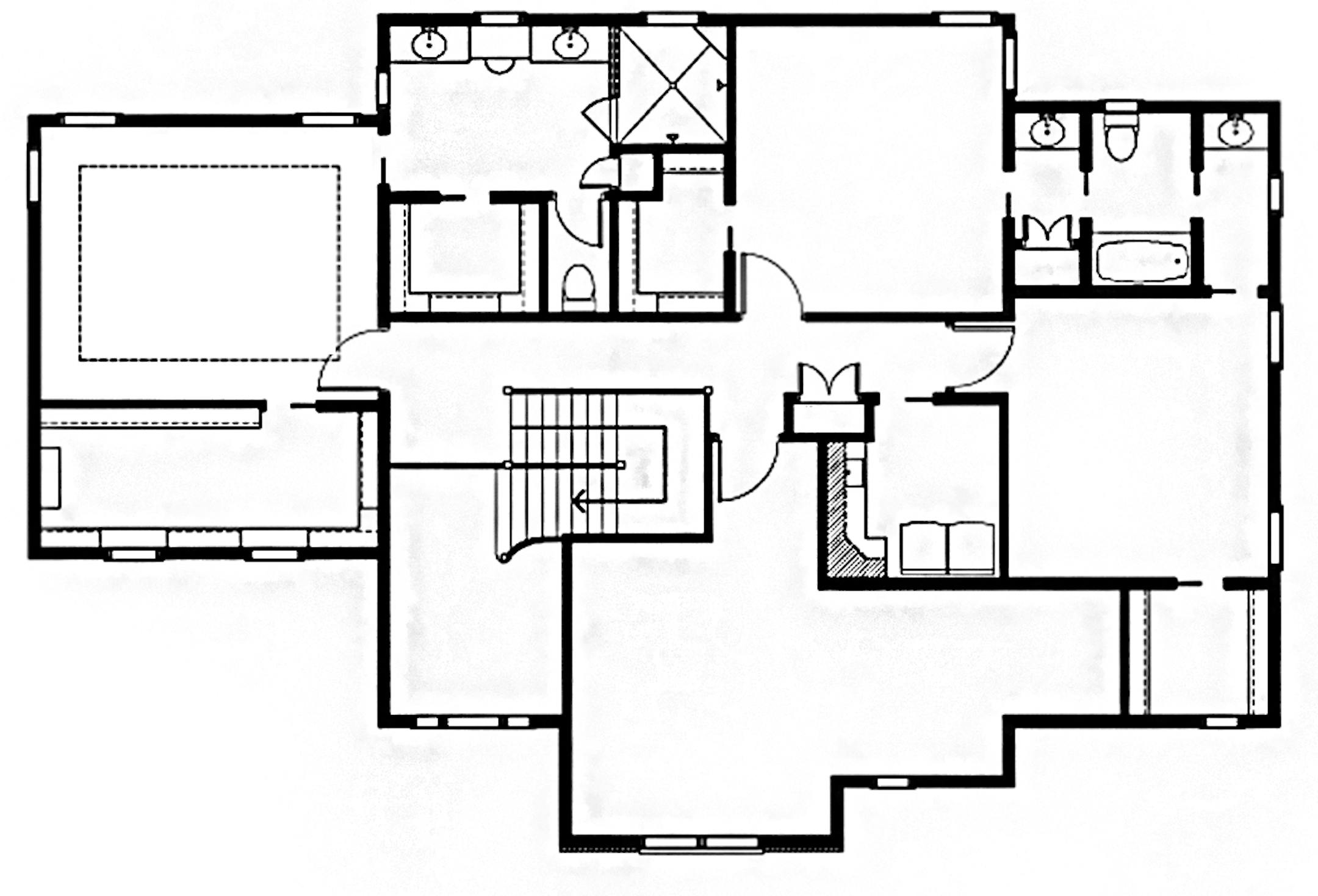 Home plan: This striking home has many family-friendly amenities.