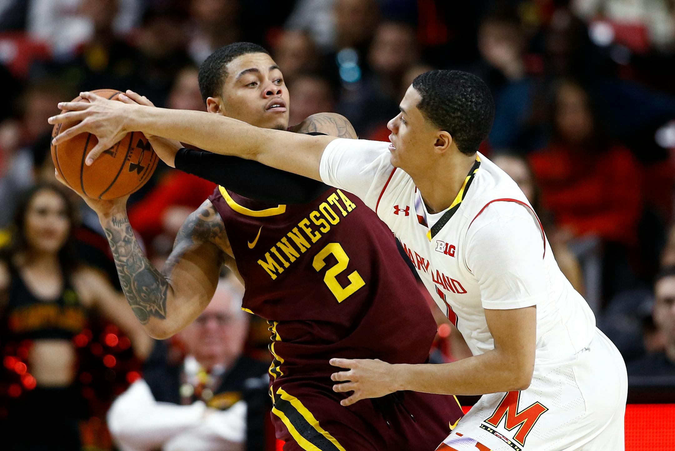 Four Gophers starters are averaging over 30 minutes per game -- more than any other four in the Big Ten -- led by guard Nate Mason's 35.4 minutes per game.
