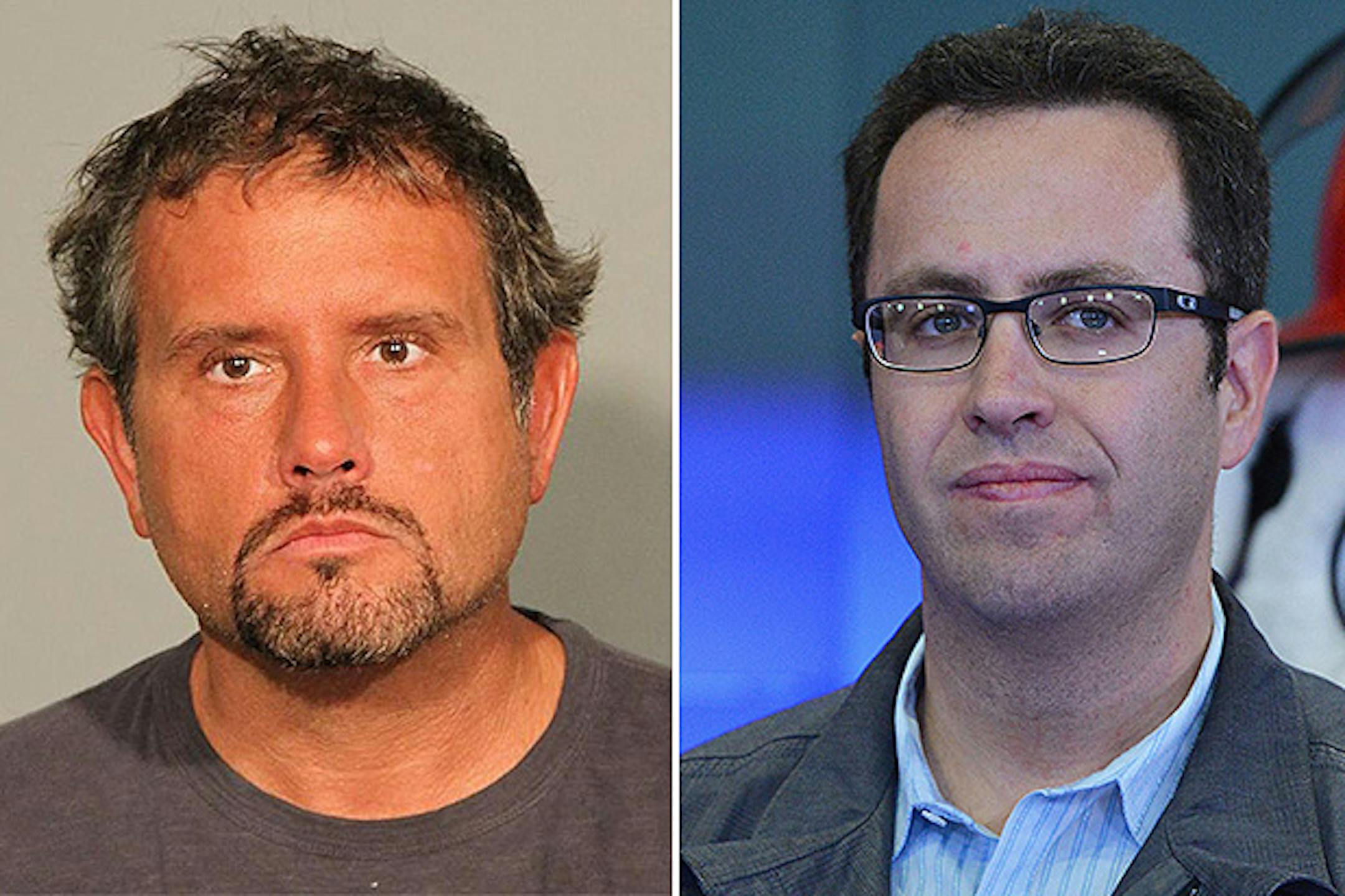 Russell Taylor, left, ran a foundation for former Subway pitchman Jared Fogle.