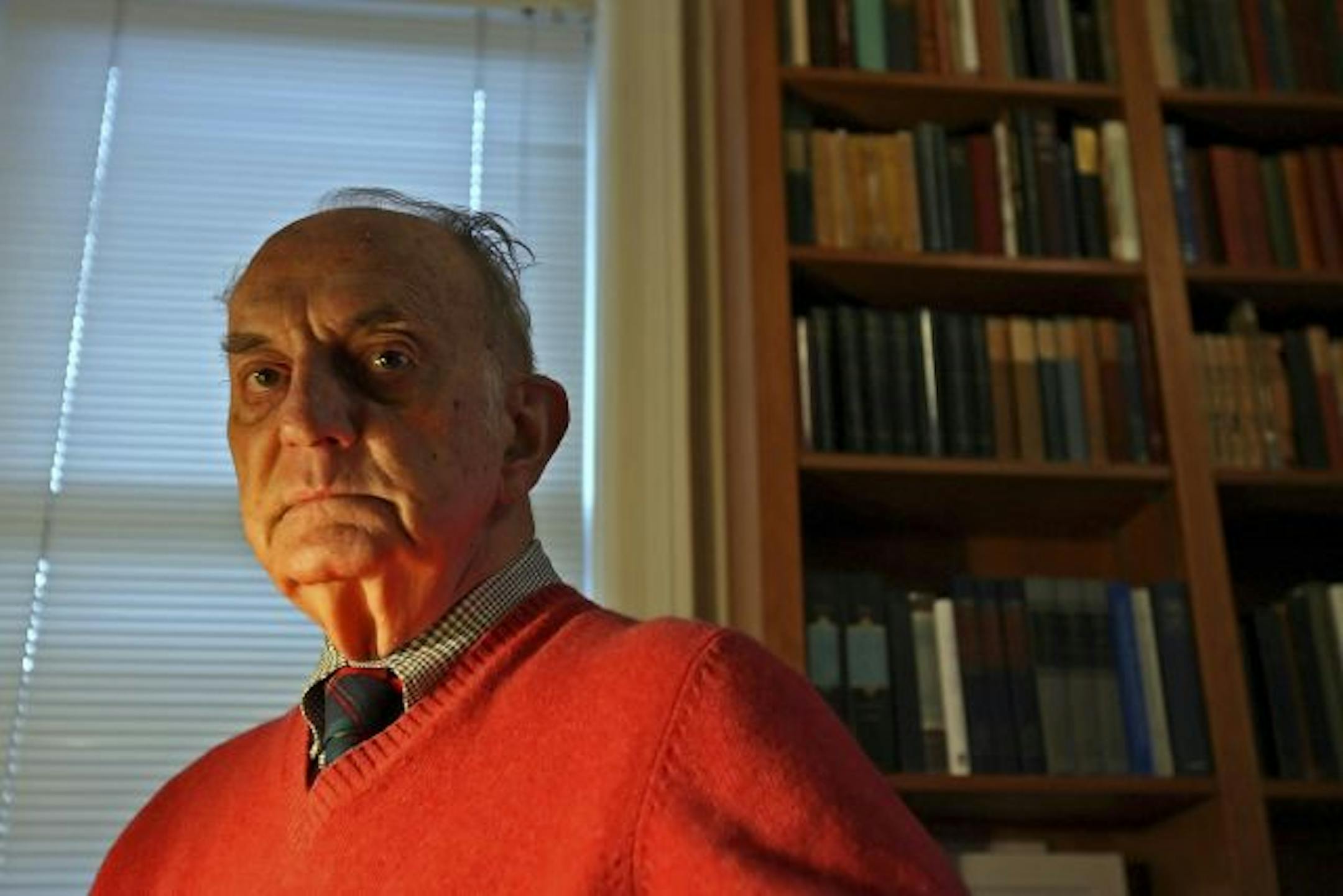 Author Louis Auchincloss, 90, in his office in New York, Nov. 15, 2007.