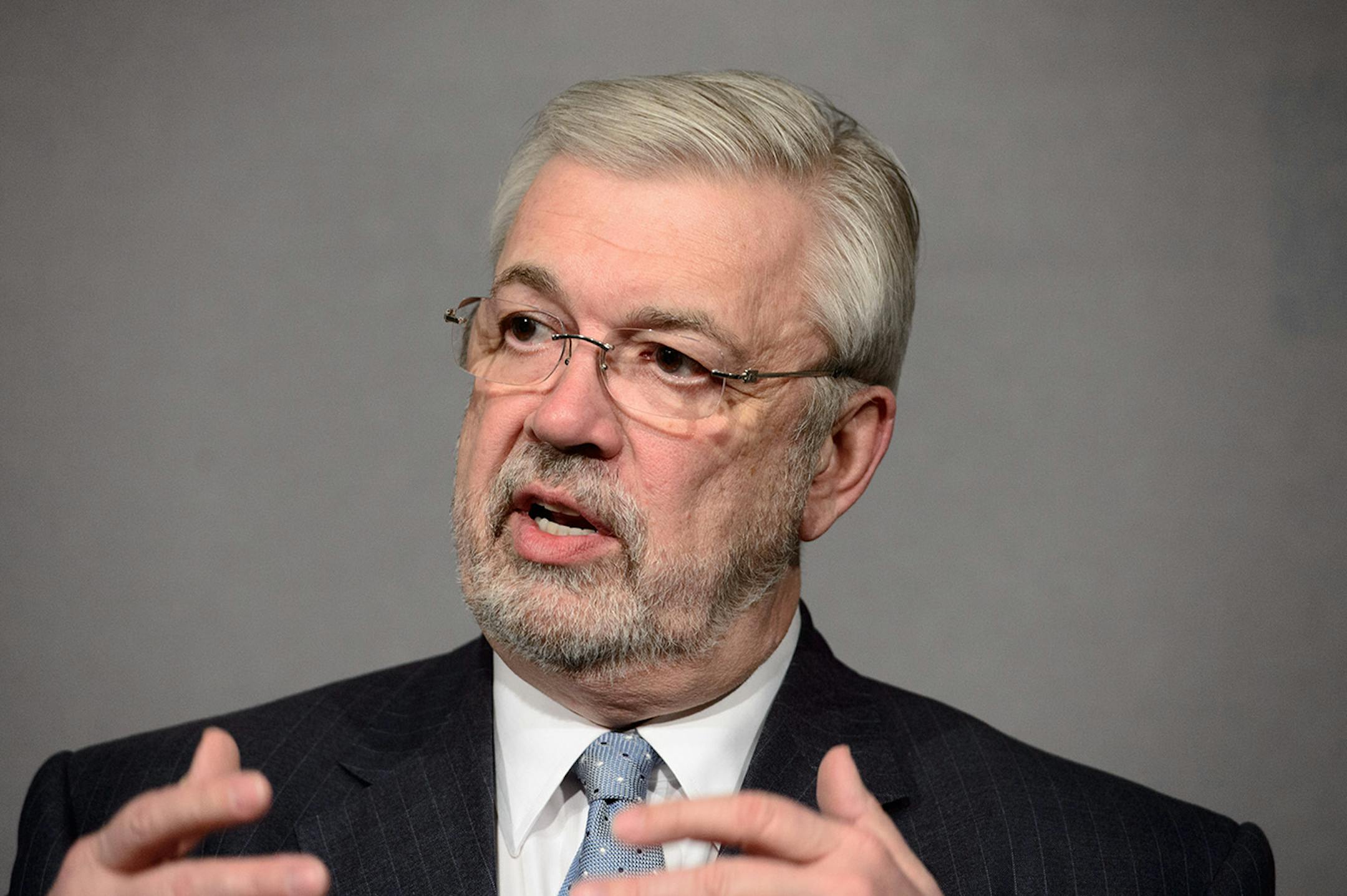 Dr. Bill McGuire talked about his meetings with legislative leaders at the Capitol.