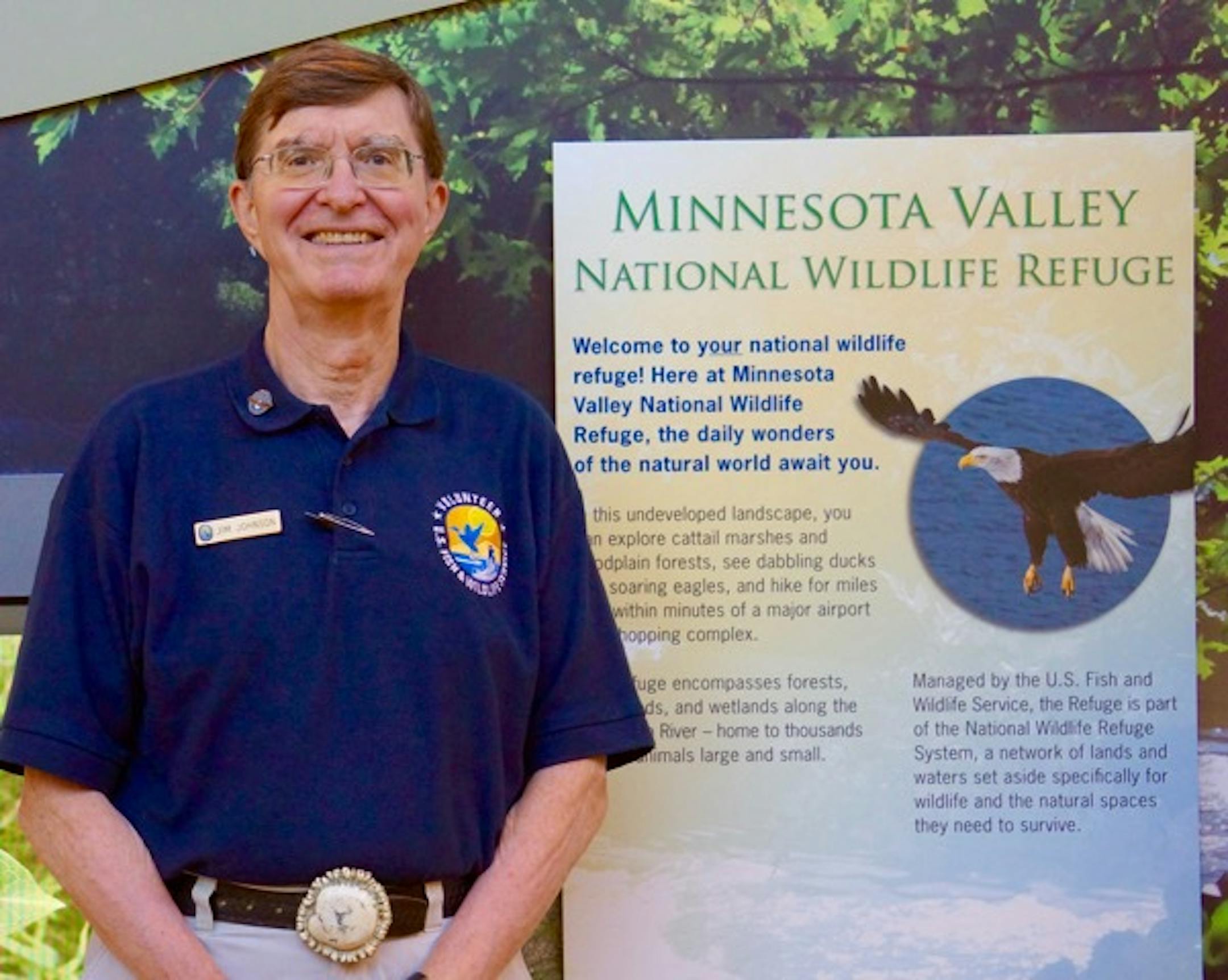 Jim Johnson, a retired insurance manager, is a busy, happy retiree