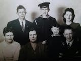 The Wilson family, circa 1945. Back row: Howard, Robert Jr., and Lillian; seated: Donna, Loretta, Winston and Robert Sr. 