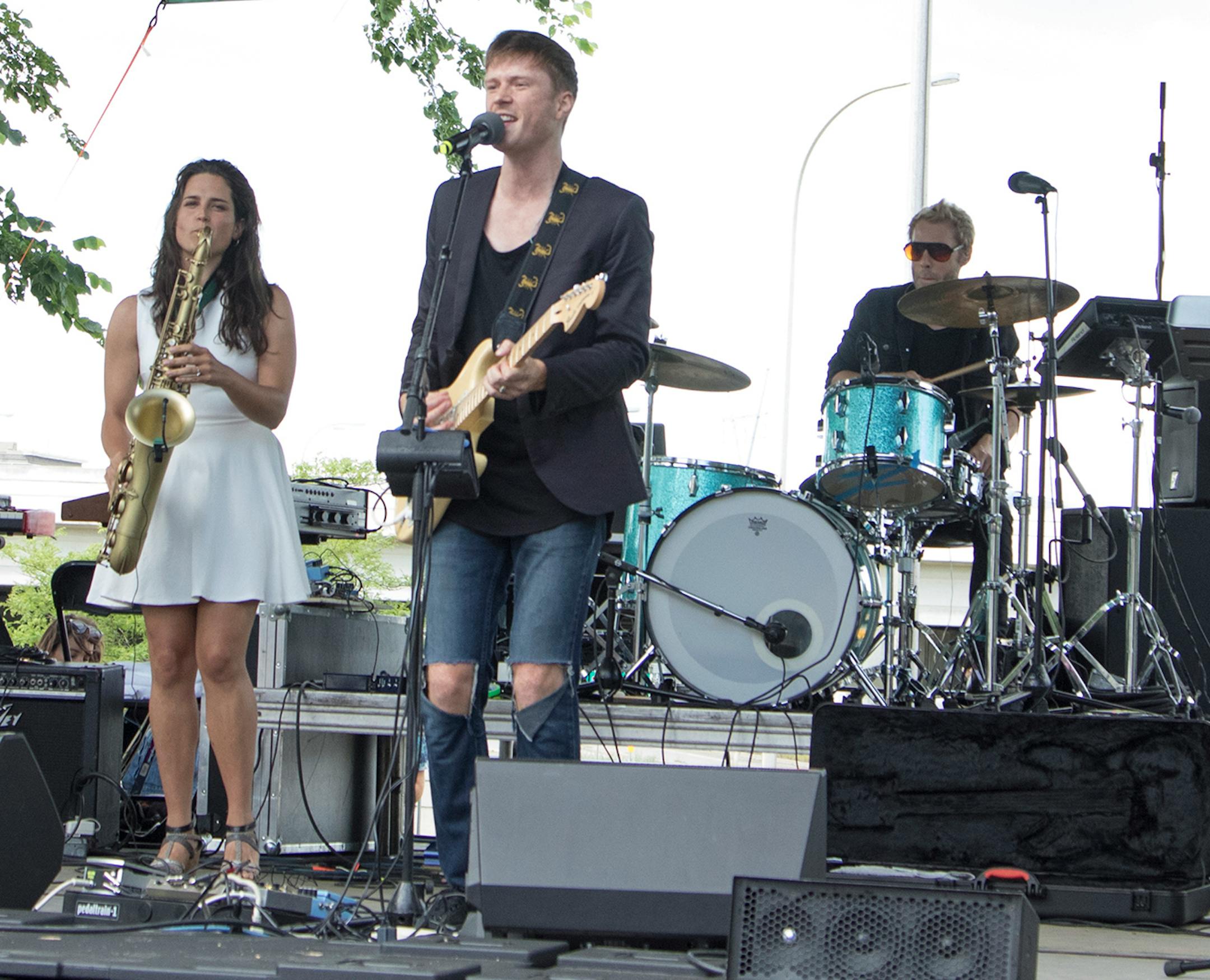 Step Rockets performs at the Star Tribune Stage on day one of the 2016 Basilica Block Party on July 8, 2016 at the Basilica in Minneapolis, Minn.
