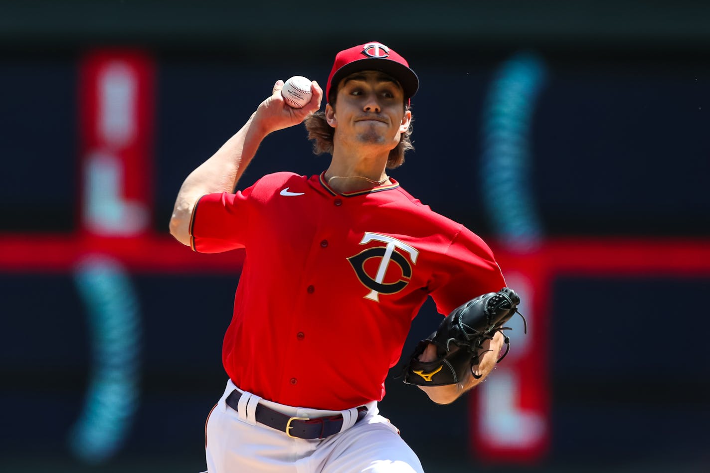 Joe Ryan (41) of the Minnesota Twins delivers a pitch against the Cleveland Guardians in the first inning of the game at Target Field on May 15, 2022, in Minneapolis. (Photo by David Berding/Getty Images/TNS) ORG XMIT: 48822057W