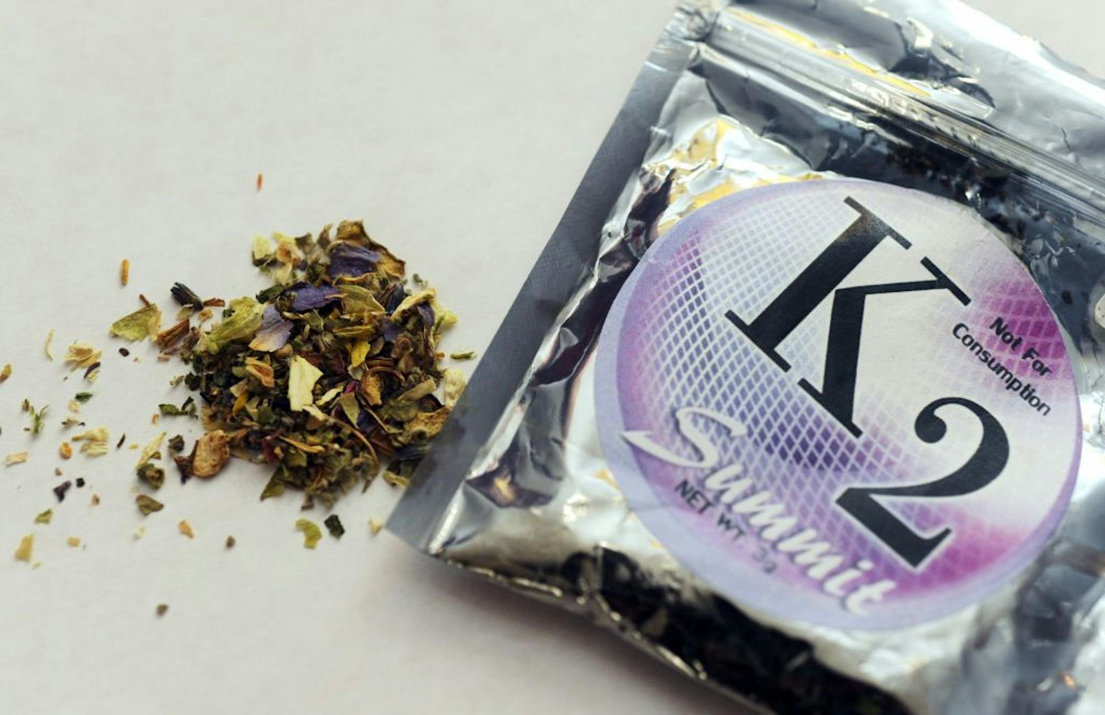 K2, a concoction of dried herbs sprayed with chemicals.