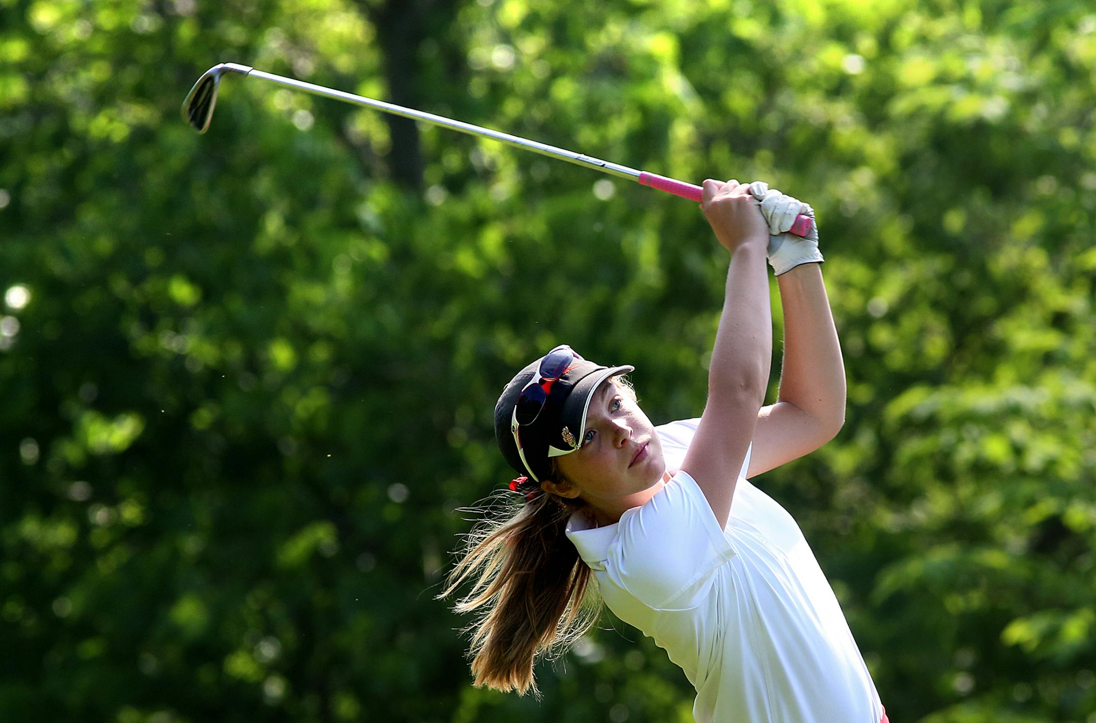 Lakeville North golfer Megan Welch competed in the Class 3A, Section 1 tournament at the Cannon Golf Club. (Jim Gehrz, Star Tribune)