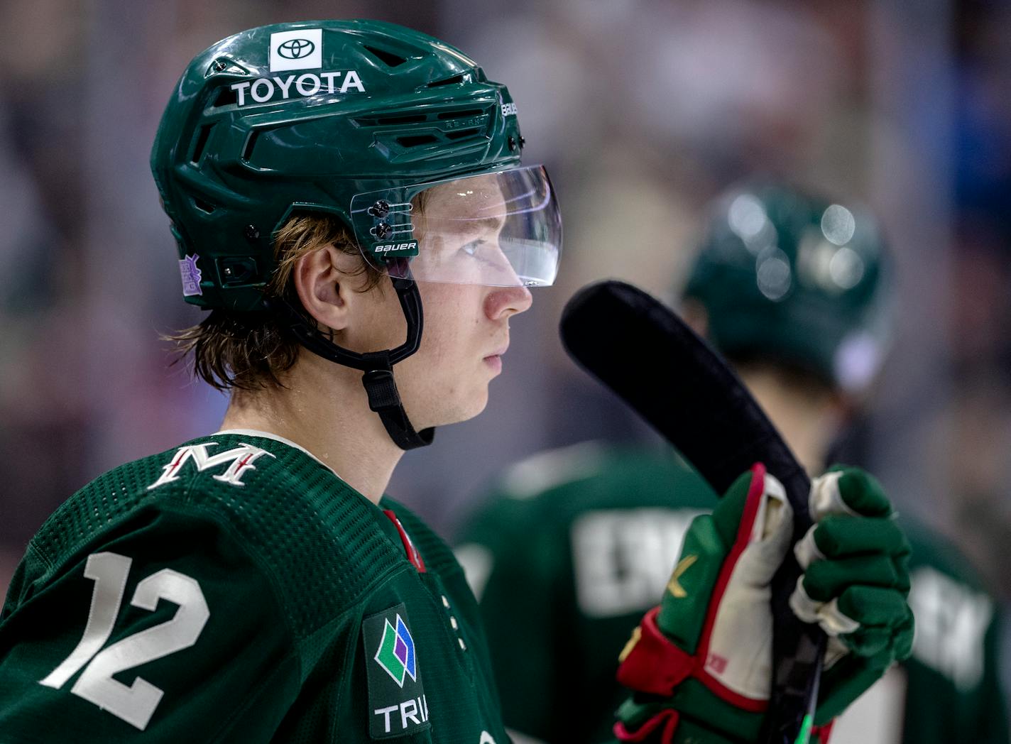 Matt Boldy (12) of the Minnesota Wild Tuesday, November 1, 2022, at Xcel Energy Center in St. Paul, Minn. ] CARLOS GONZALEZ • carlos.gonzalez@startribune.com.