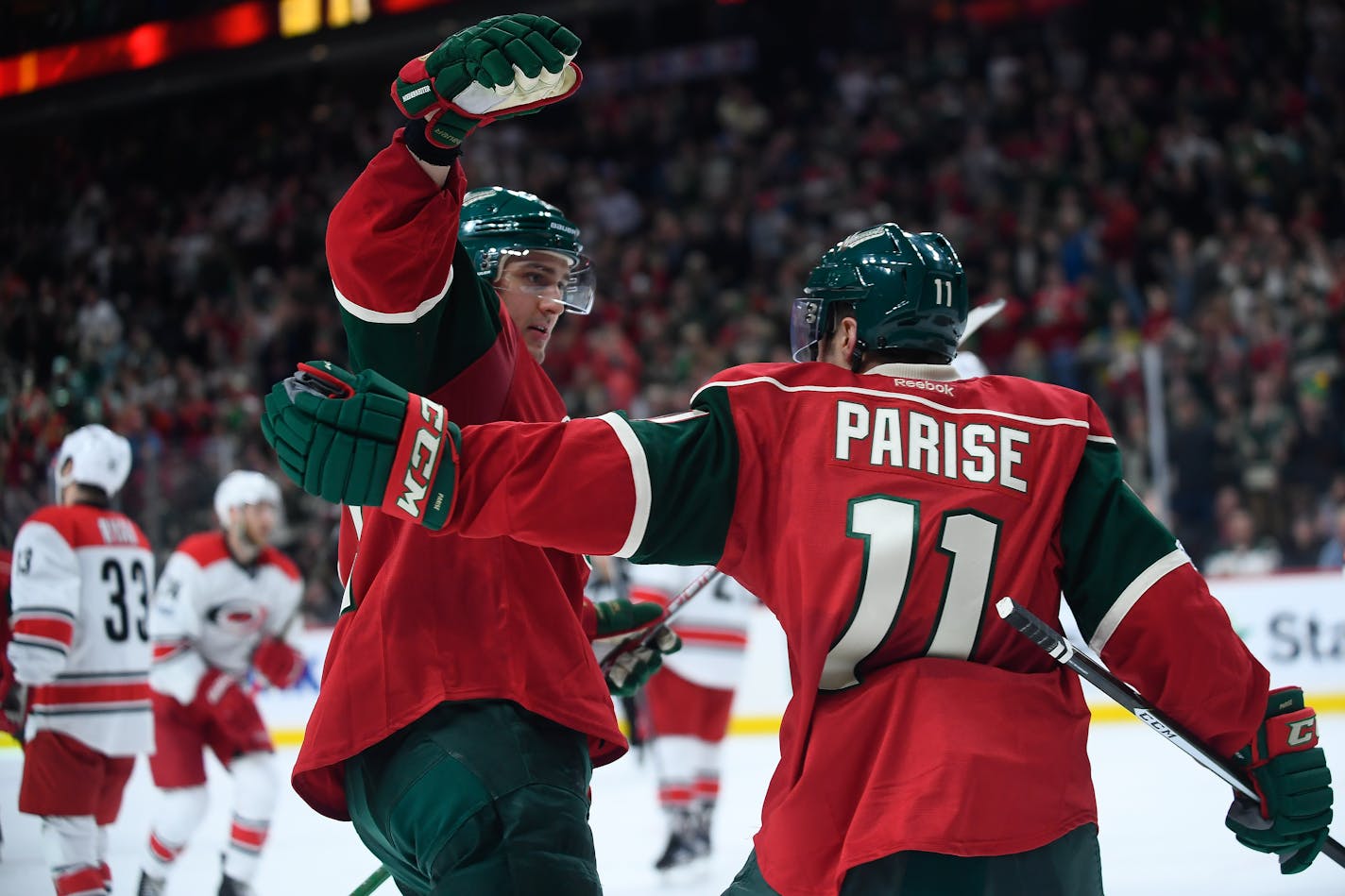 Wild left winger Zach Parise (11)