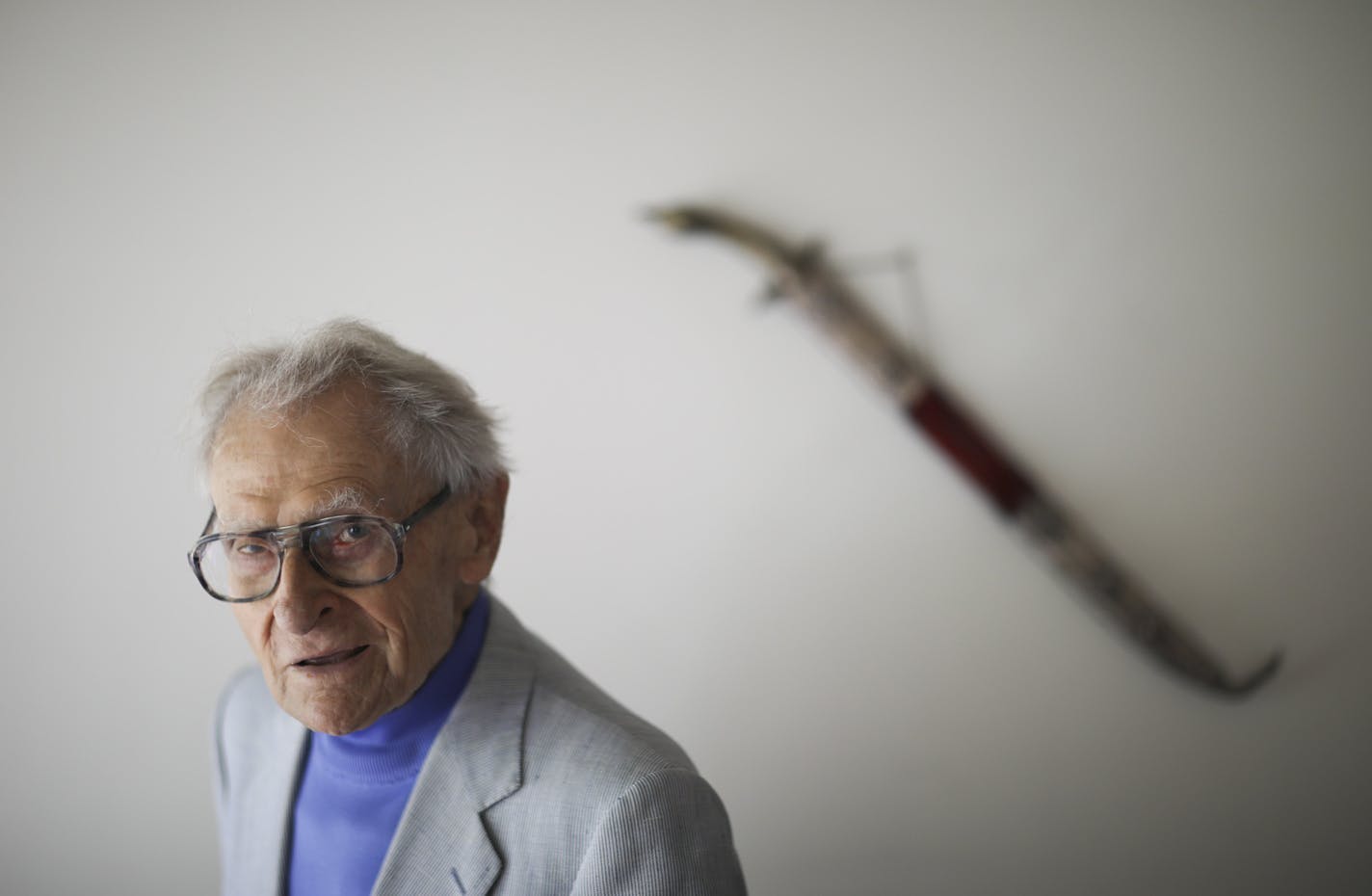 Minnesota Orchestra Conductor Laureate Stanislaw Skrowaczewski, 93, at his home in Plymouth.