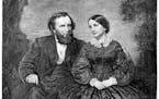 Joshua Fry Speed and his wife, Lucy, in an 1887 engraving. Speed was Abraham Lincoln's roommate in Springfield, Ill.