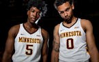 Transfer guards Marcus Carr (5) and Payton Willis have become starters for the Gophers this season.