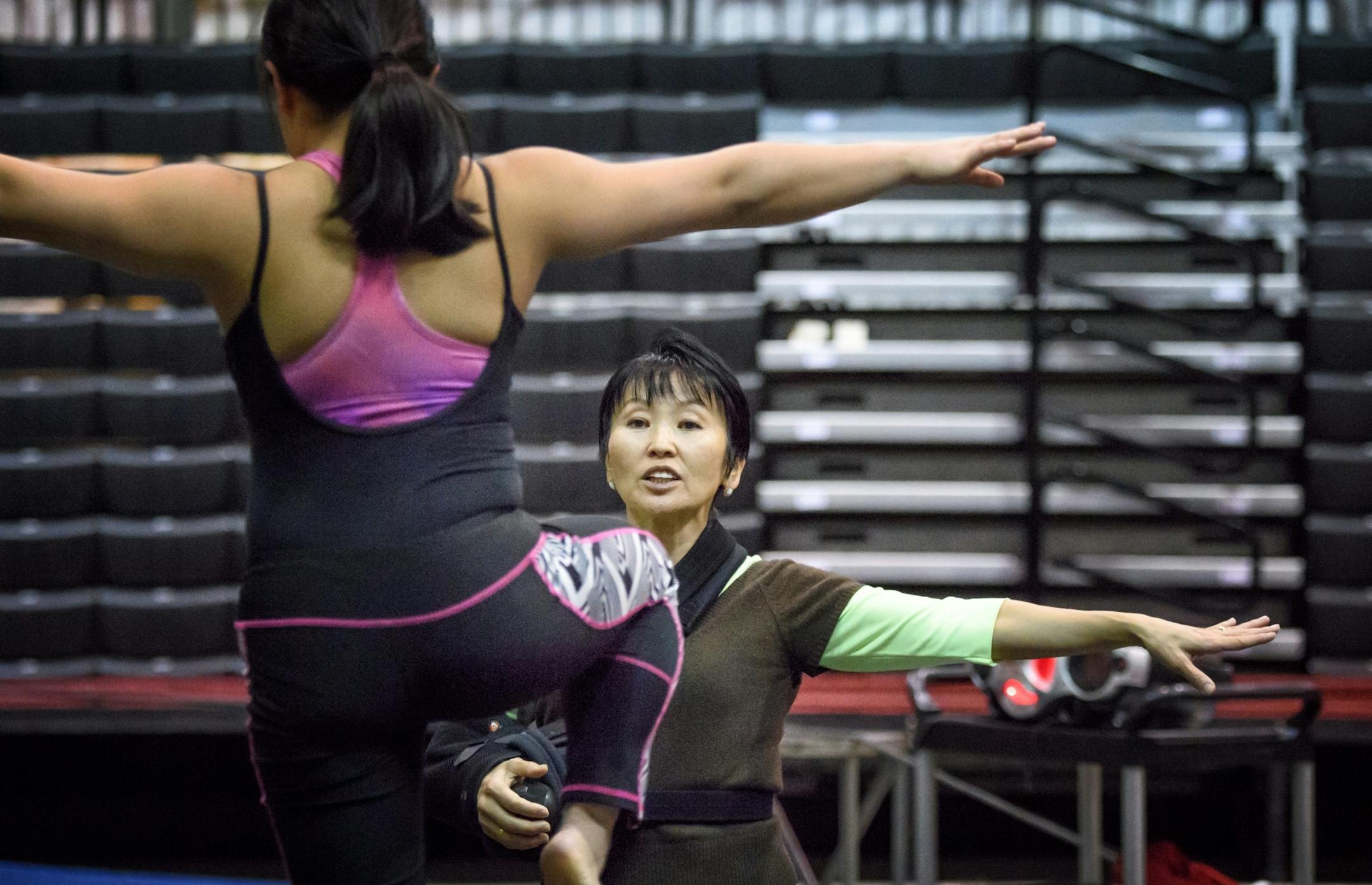 Chimgee Haltarhuu, veteran of the Ringling Bros. and Barnum & Bailey circus now teaches at Circus Juventas in St. Paul.