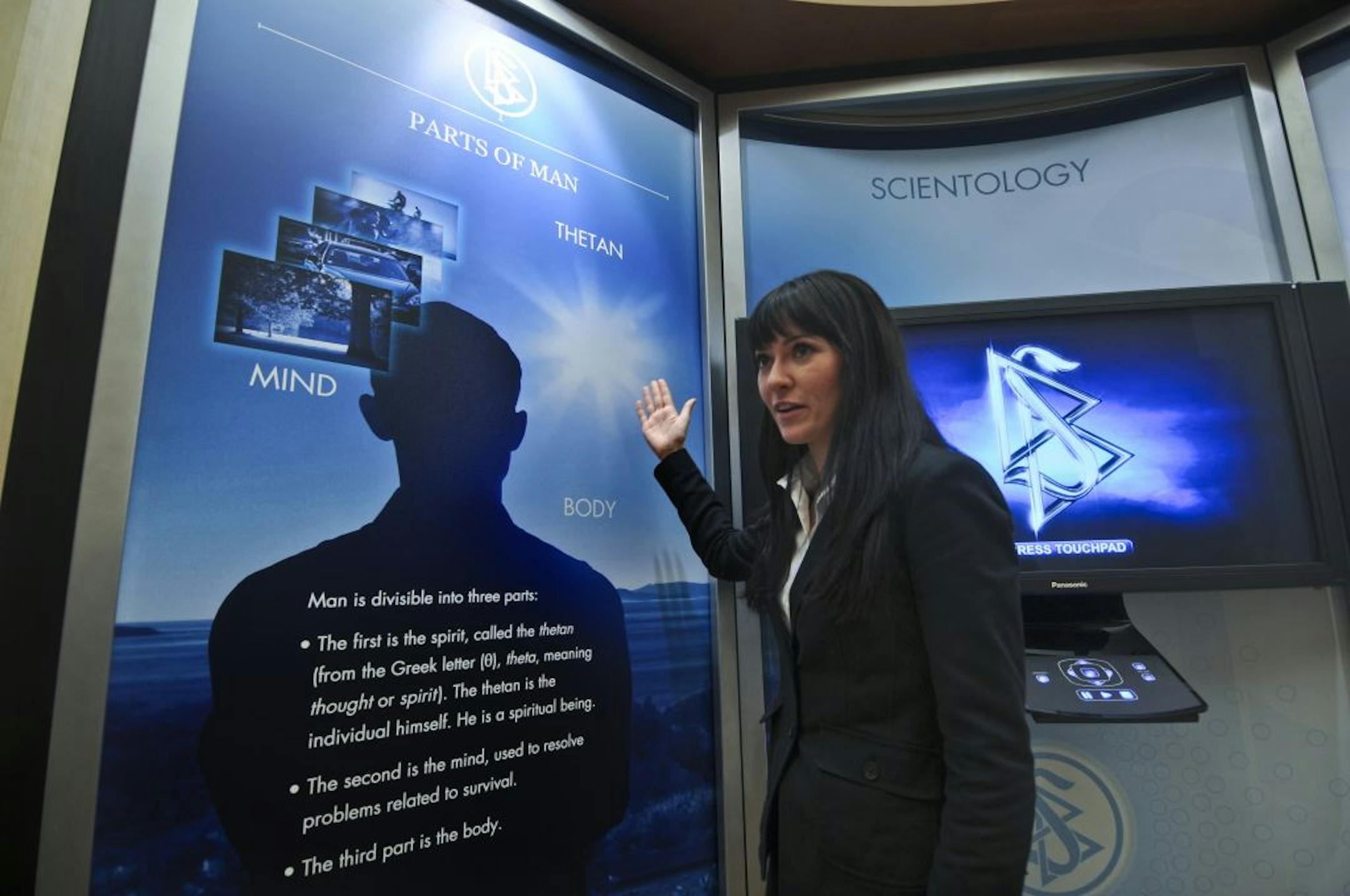 Erin Banks outlined Scientology's principles on a tour of its new St. Paul center. "It's an applied religious philosophy. … It is about what you come and learn here."