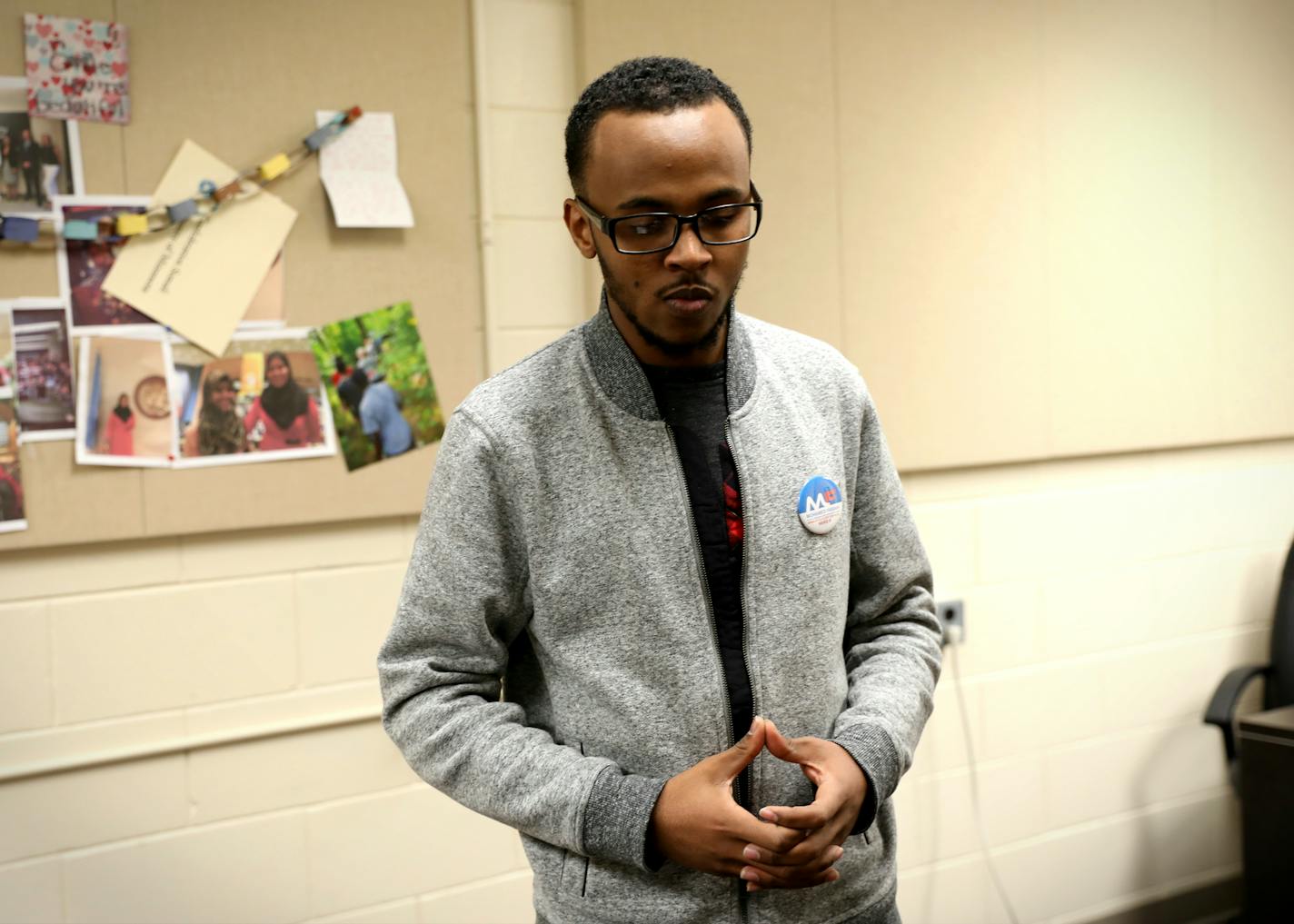 "I have been separated from my family," said Khalid Dahir, 20. "We had an opportunity to come together. He destroyed that," he said in reference to Pres. Donald Trump's announcement on his immediate plans for immigration. Dahir is hoping his siblings and extended family would have an opportunity to join him in the U.S. Photographed in Minneapolis, Minn., on Wednesday, January 25, 2017. ] RENEE JONES SCHNEIDER * reneejones@startribune.com