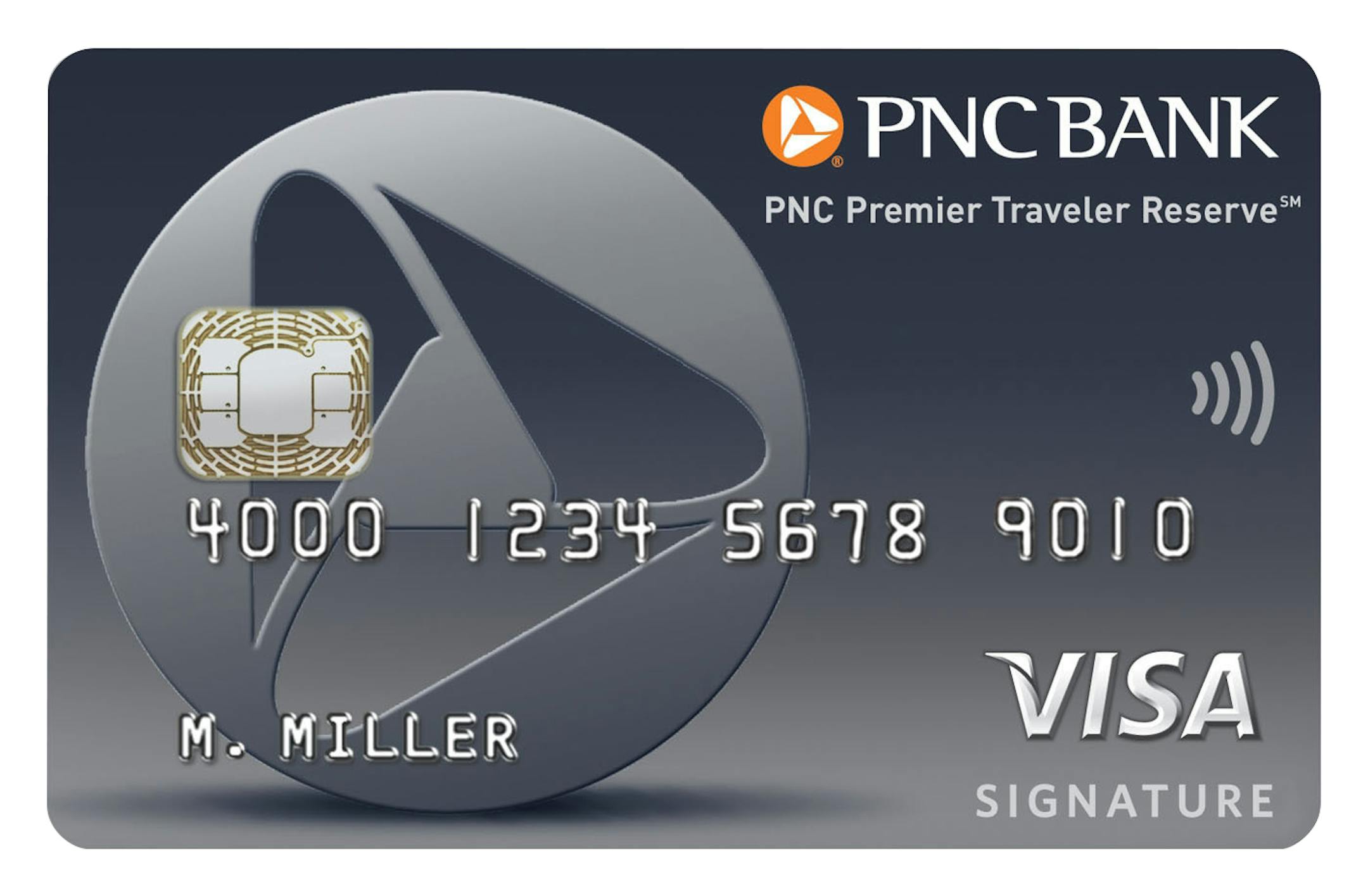 PNC Premier Traveler Reserve(sm) Visa Signature(R) credit card. (PRNewsFoto/PNC Bank) THIS CONTENT IS PROVIDED BY PRNewsfoto and is for EDITORIAL USE ONLY**