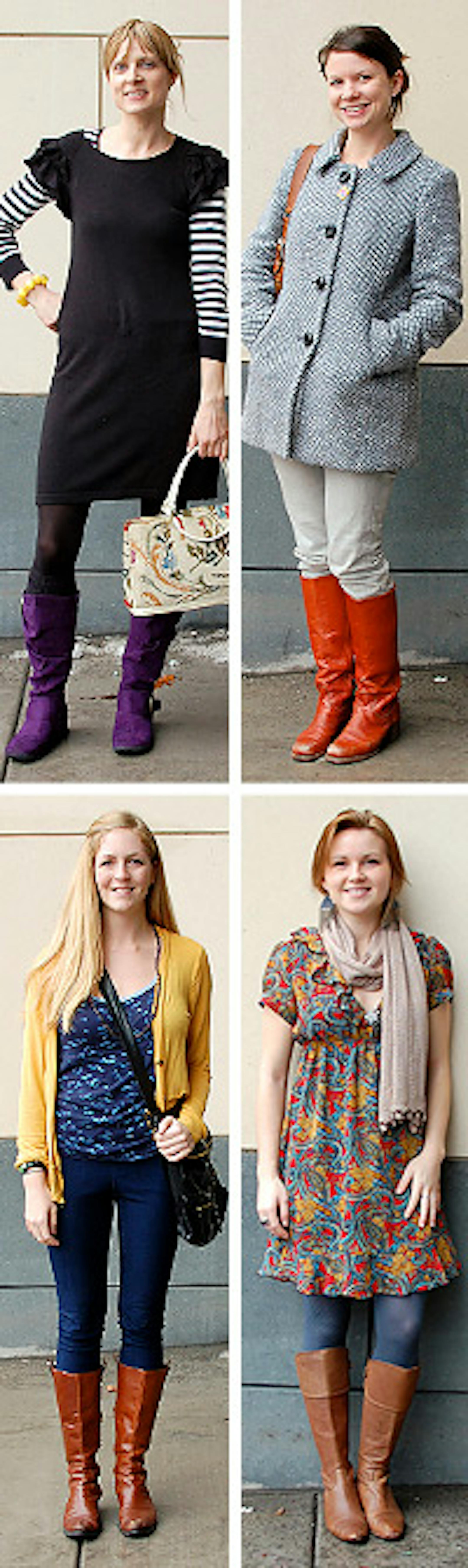 Clockwise from top - Colleen Gonzalez, Elaine Bransford, Britney Hansen, Jen Webb