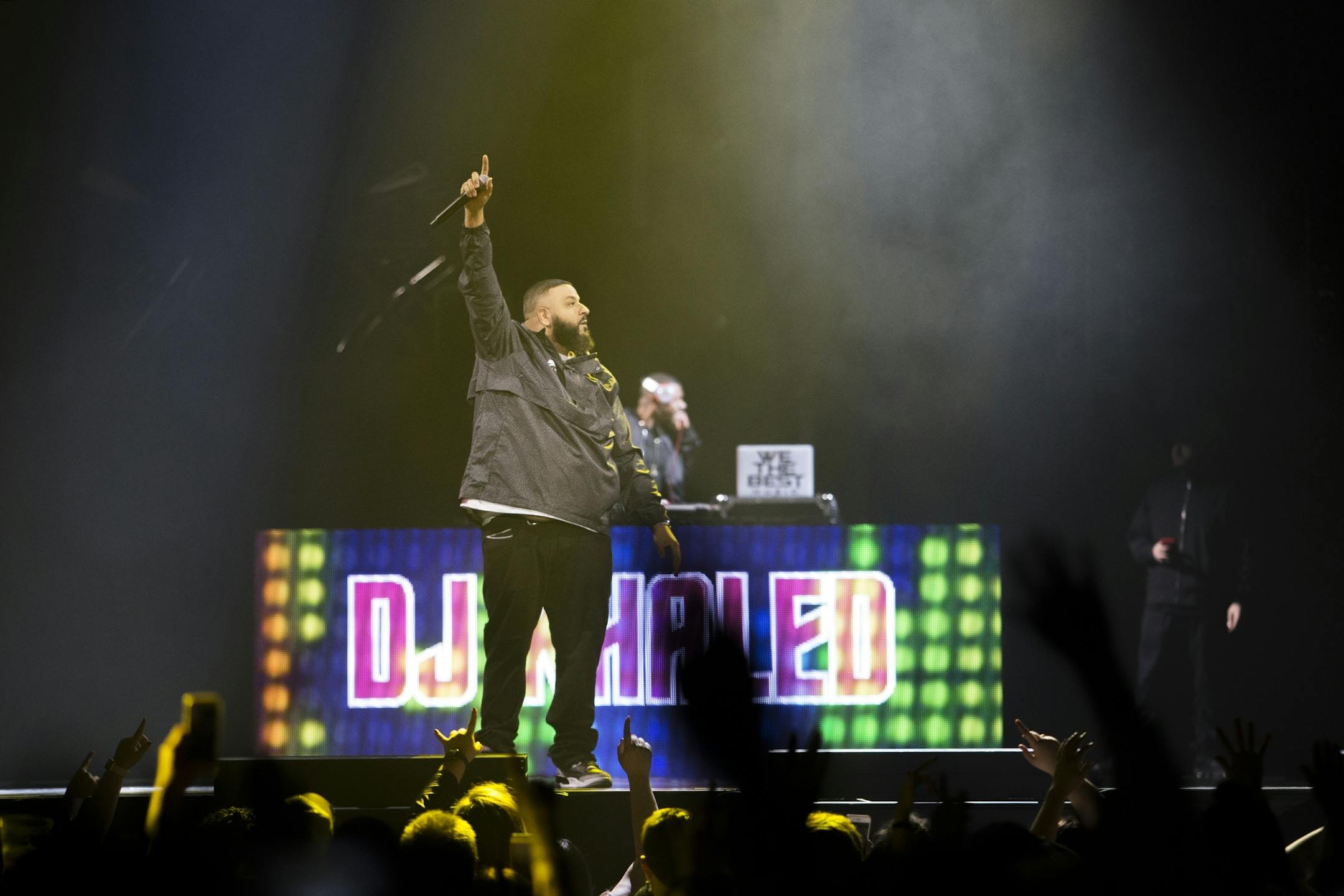 DJ Khaled performs his set before Demi Lovato's show on Saturday, March 10, 2018 at Target Center in Minneapolis, Minn.