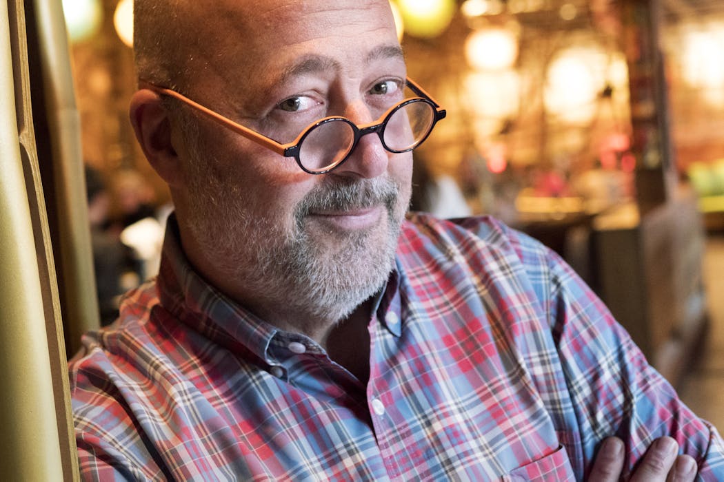 Andrew Zimmern at Lucky Cricket on Dec. 15, 2018.