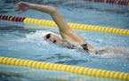 After placing 63rd in the 500-yard freestyle in her first Big Ten Championships, the Gophers' Chantal Nack won that event in her final conference meet