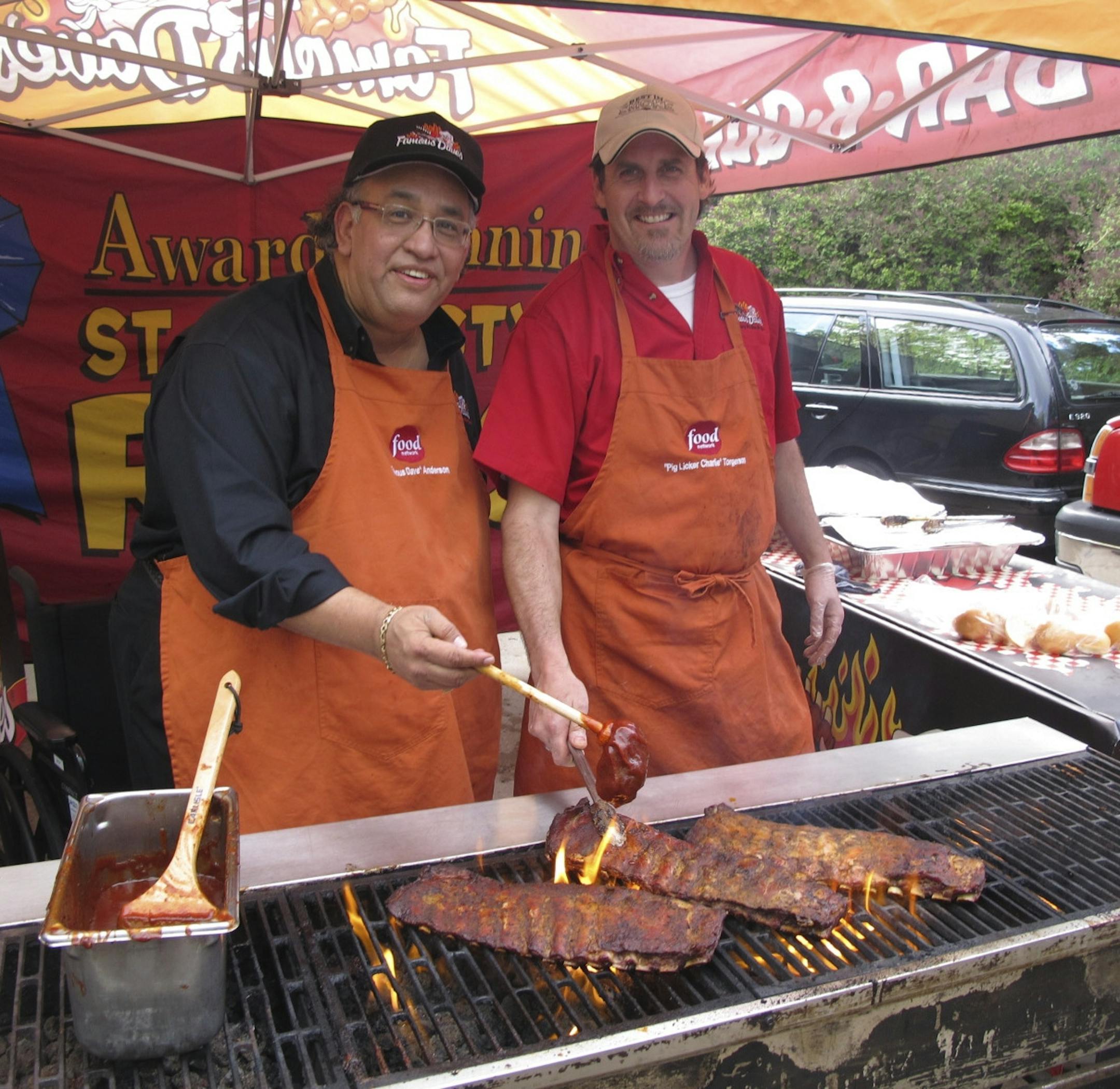 Famous Dave (Dave Anderson) hosted a barbecue and screening at his home.