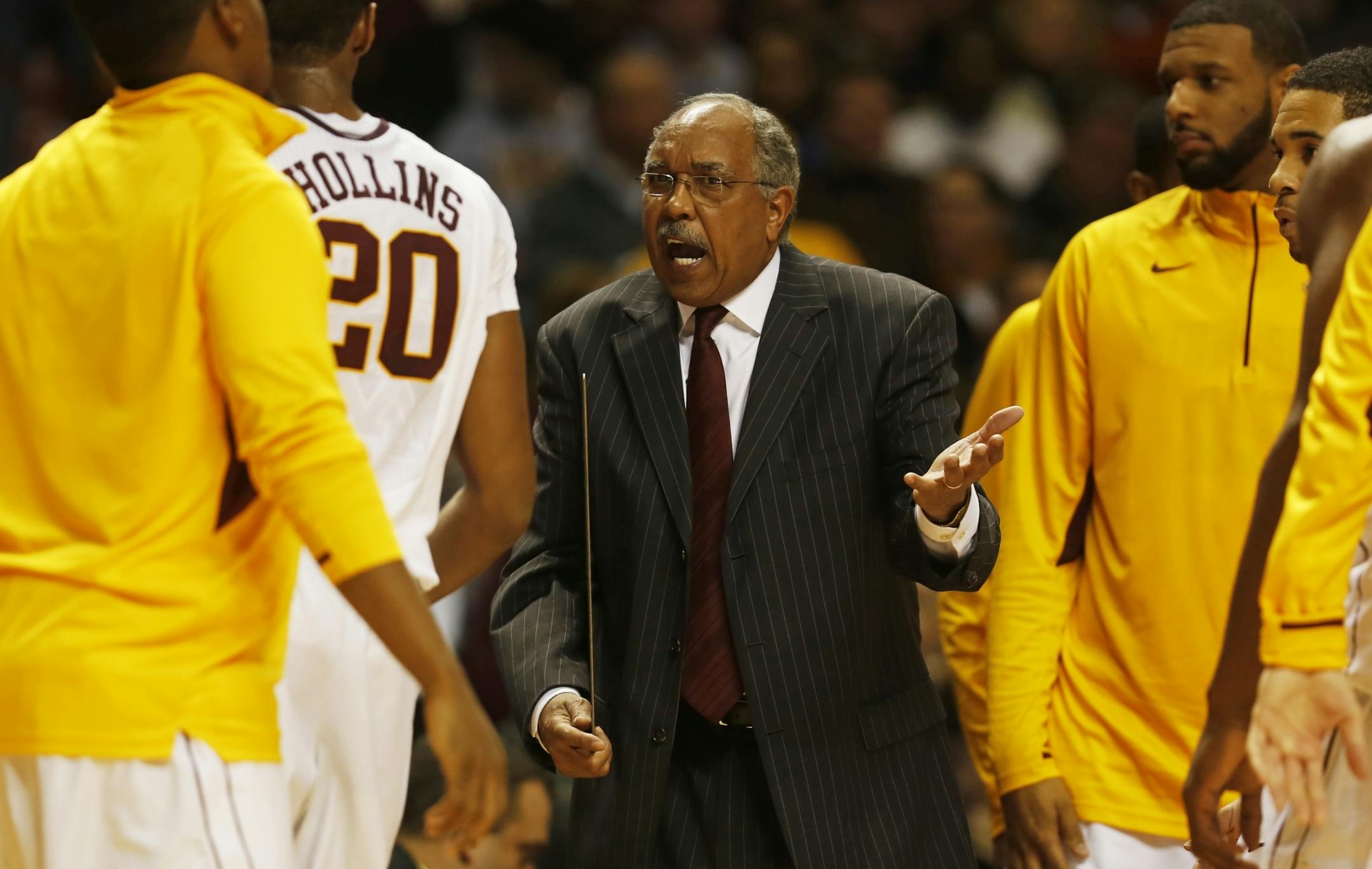 Tubby Smith gets livid about his team's play in the first half .
