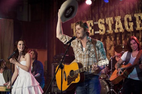 Leighton Meester and Garrett Hedlund in "Country Strong."