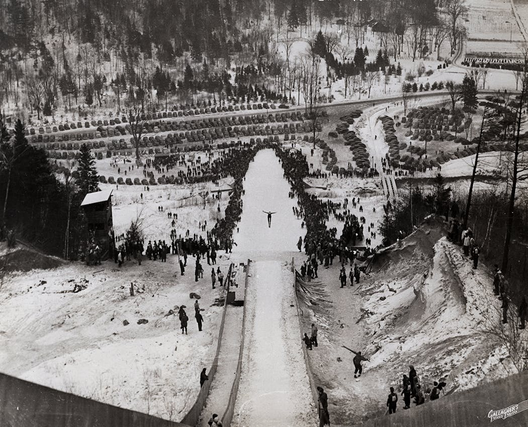 The Duluth Ski Club built a 60-meter jump on the west side of town next to Mission Creek, and called it Fond du Lac. The inaugural tournament was in 1941. The jump was torn down in 1975. 