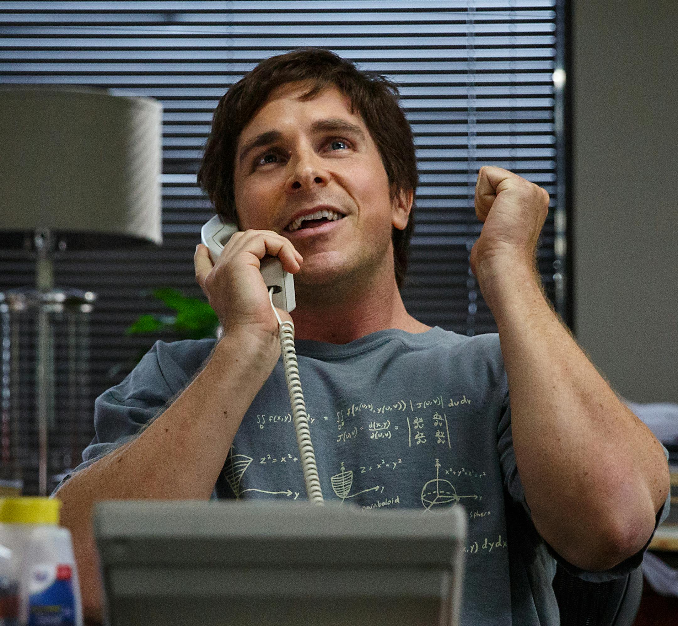 In this image released by Paramount Pictures, Christian Bale appears in a scene from "The Big Short." The movie opens in U.S. theaters on Dec. 23, 2015. (Jaap Buitendijk/Paramount Pictures via AP)