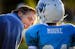 GOP candidate for Senate Mike McFadden coached his son's football team Tuesday, September 16, 2014 in West St. Paul. It is part of the Mendota Heights