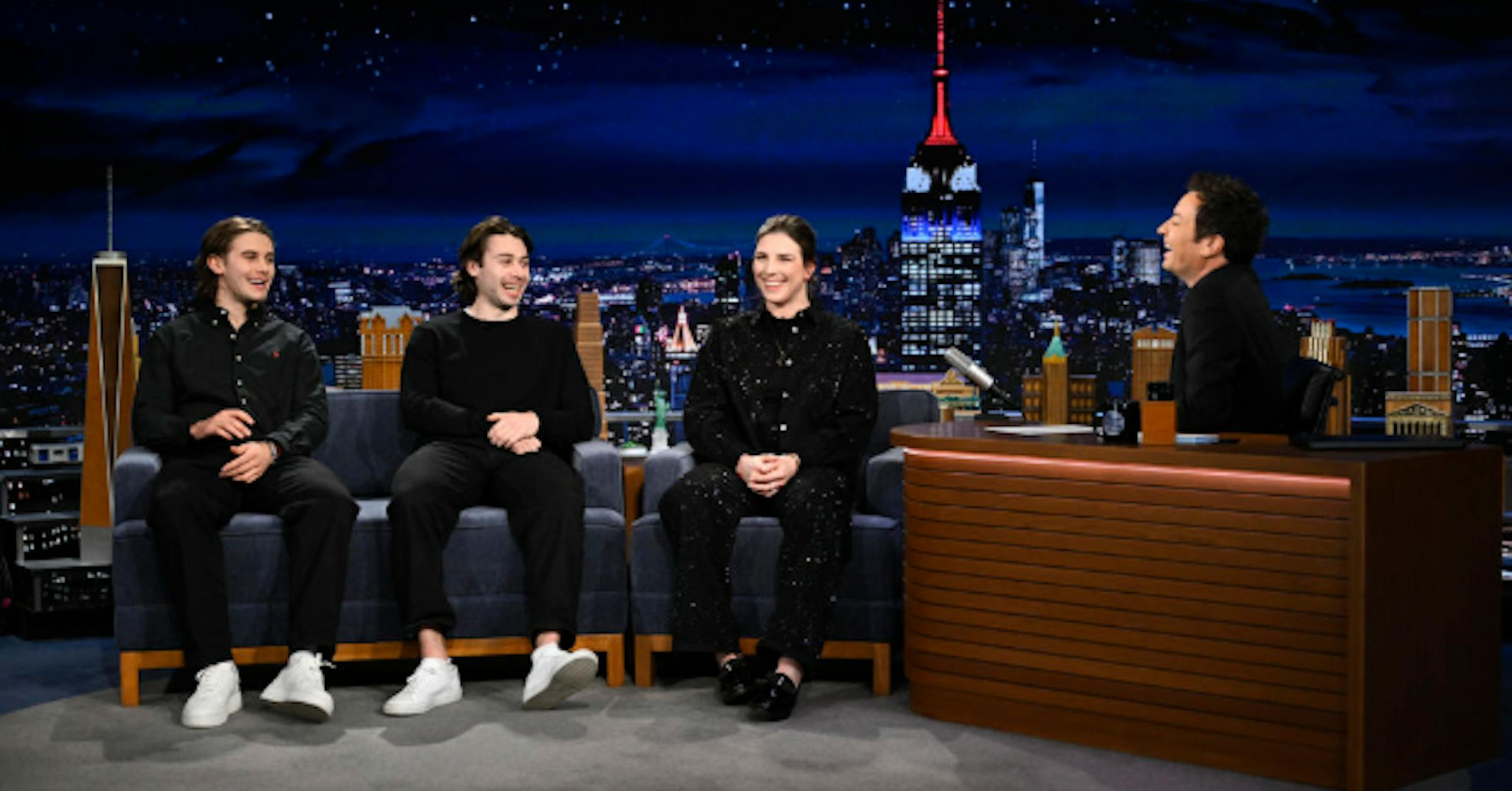 Quinn Hughes continues his media tour by laughing it up with Jimmy Fallon