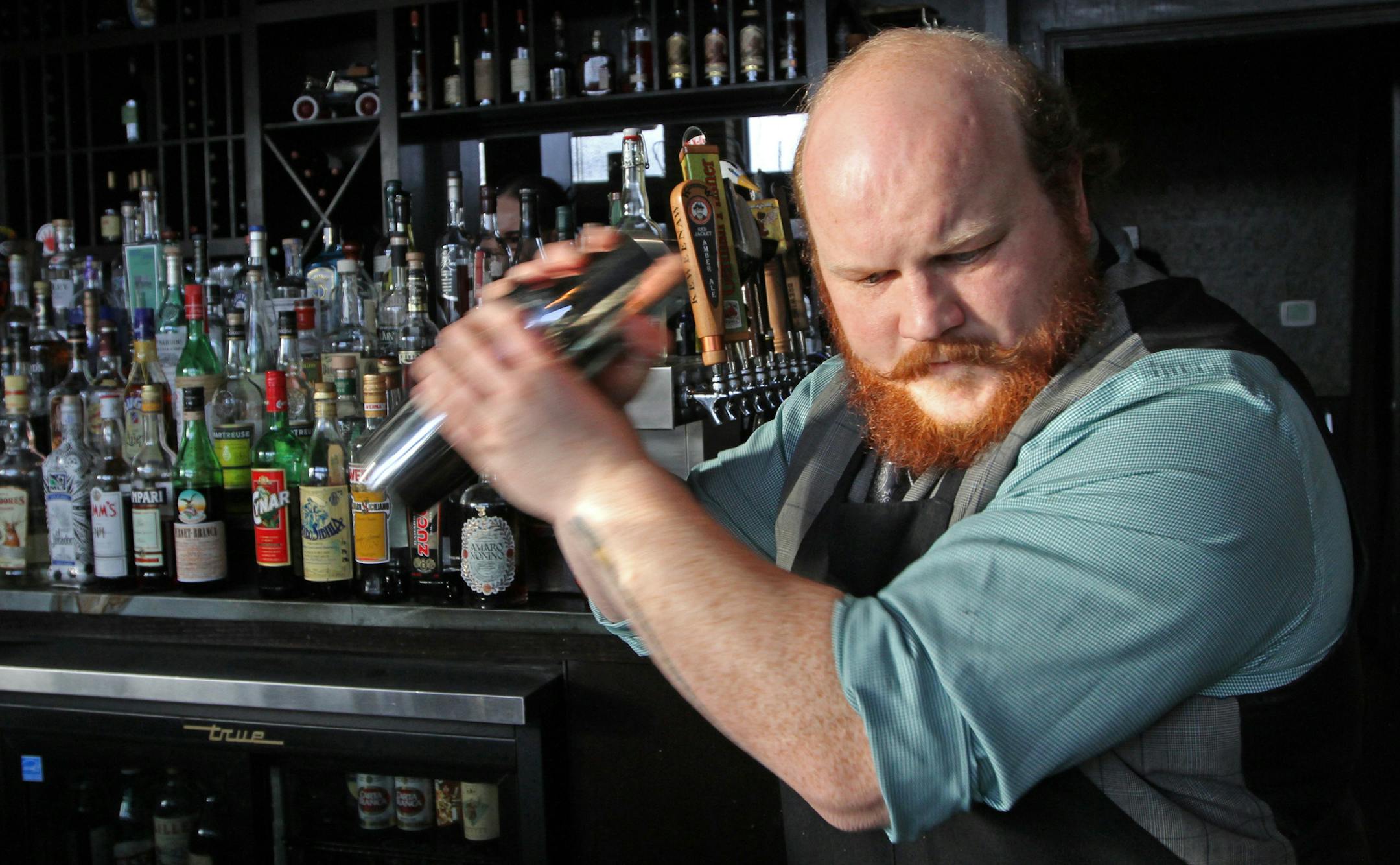 Eat Street Social Bartender Nick Kosevich mixed an orange dream soda at the bar on 1/31/13. The vintage soda is making a comeback, and not just at ice cream shops. Bars are jumping into the business of designer soft-drinks, with their mixologists crafting their own house-made concoctions. Eat Street Social and Dangerous Man Brewing Co. in Minneapolis both offer a line of their own sodas, as does Lynden=E2=80=99s Soda Fountain in St. Paul, which has built an entire shop around the theme of nostal