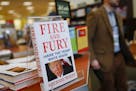 The last three remaining copies of the book "Fire and Fury: Inside the Trump White House" by Michael Wolff are displayed at a Barnes & Noble store, Fr