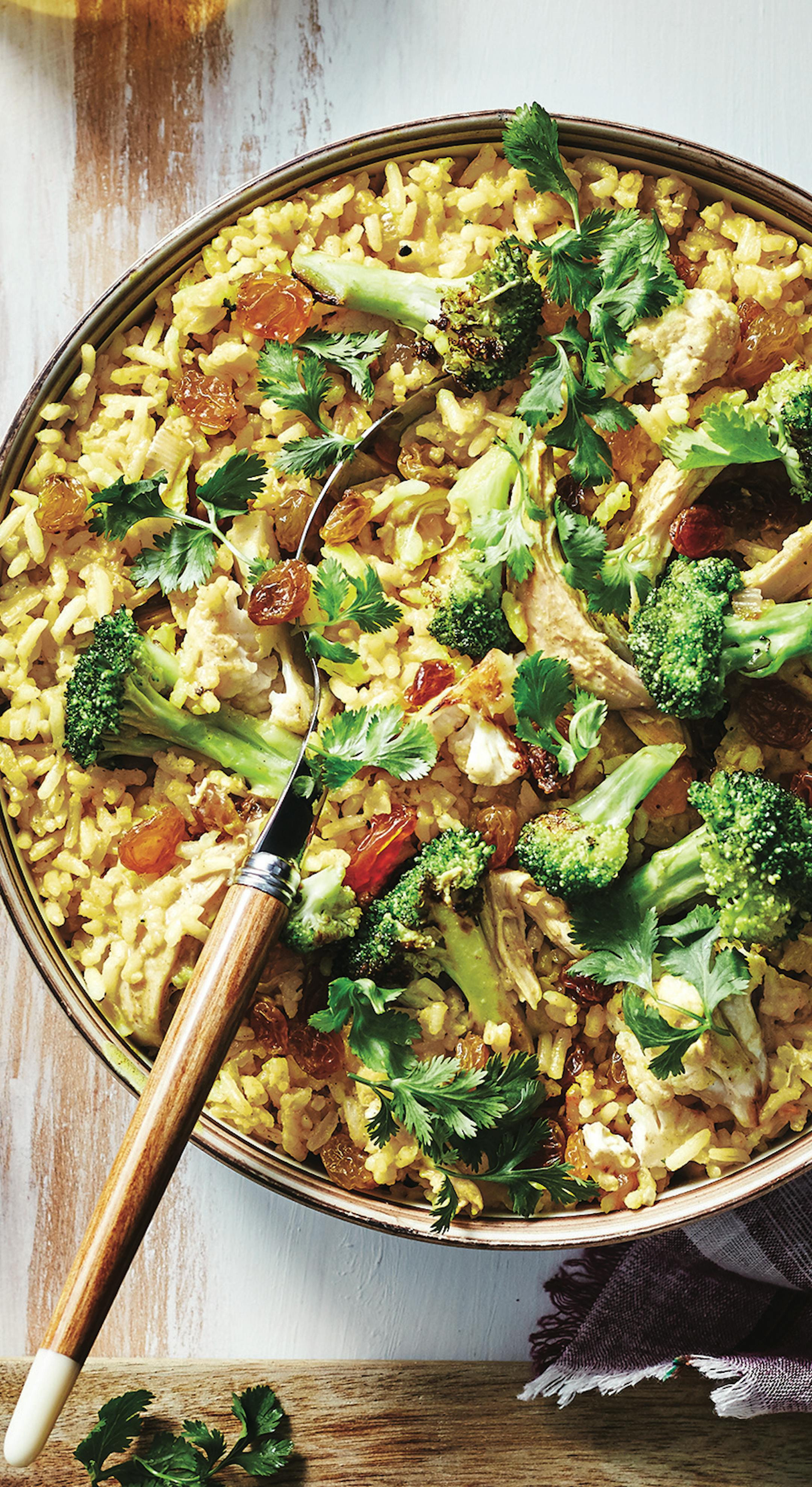 OH: Fresh Food Fast:Chicken Biryani
Photography Victor Protasio; Food Styling Anna Hampton; Prop Styling Lindsey Lower