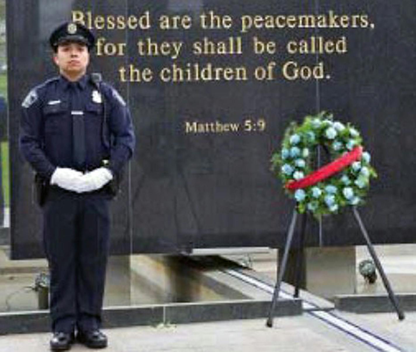 Jeronimo Yanez is pictured in the 2014 St. Anthony Police Annual Report taking part in Law Enforcement Memorial Day.