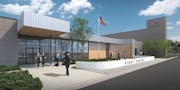 A rendering of the planned public safety training facility in Lakeville.