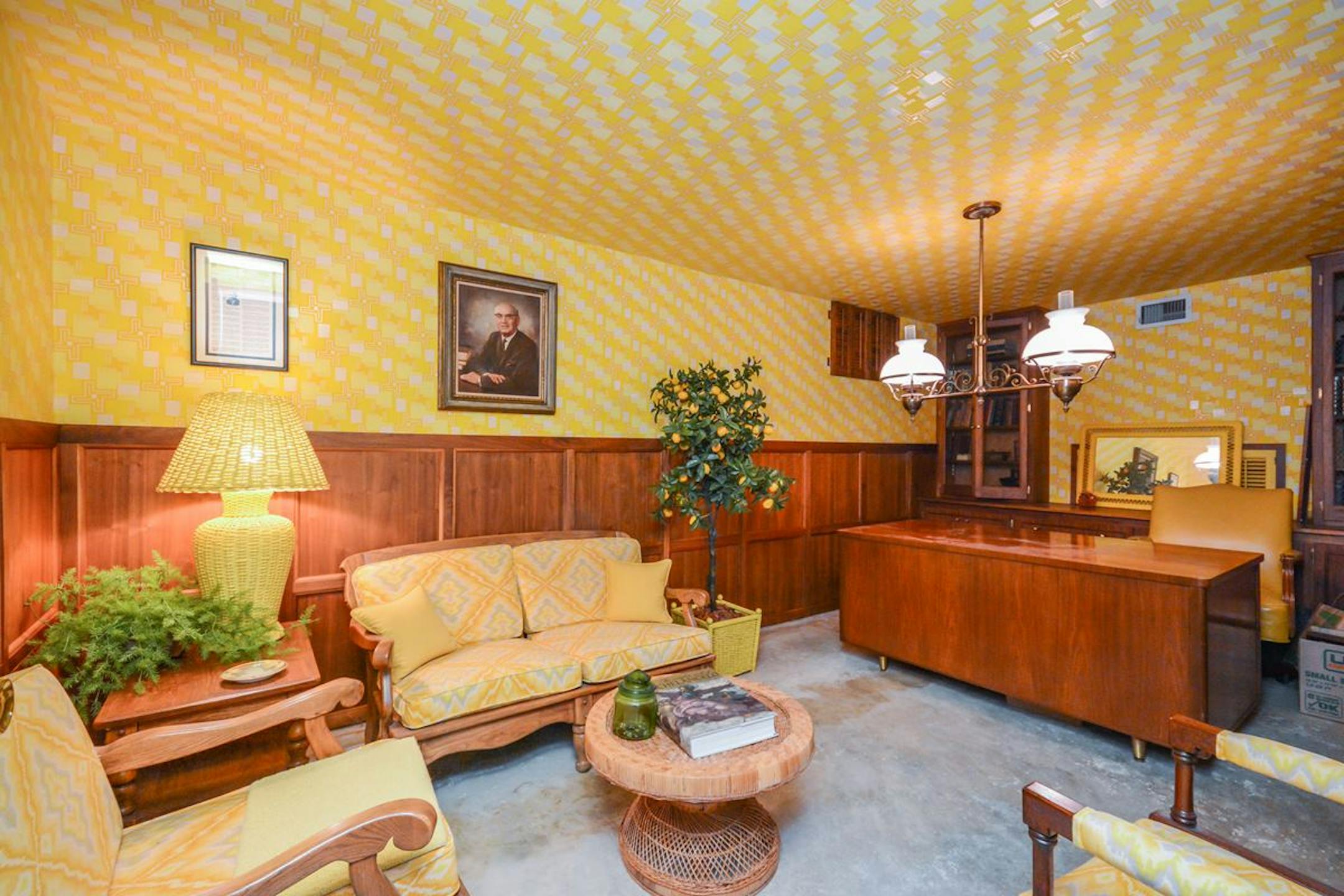 This mid-century home for sale in Golden Valley is elaborately decorated.