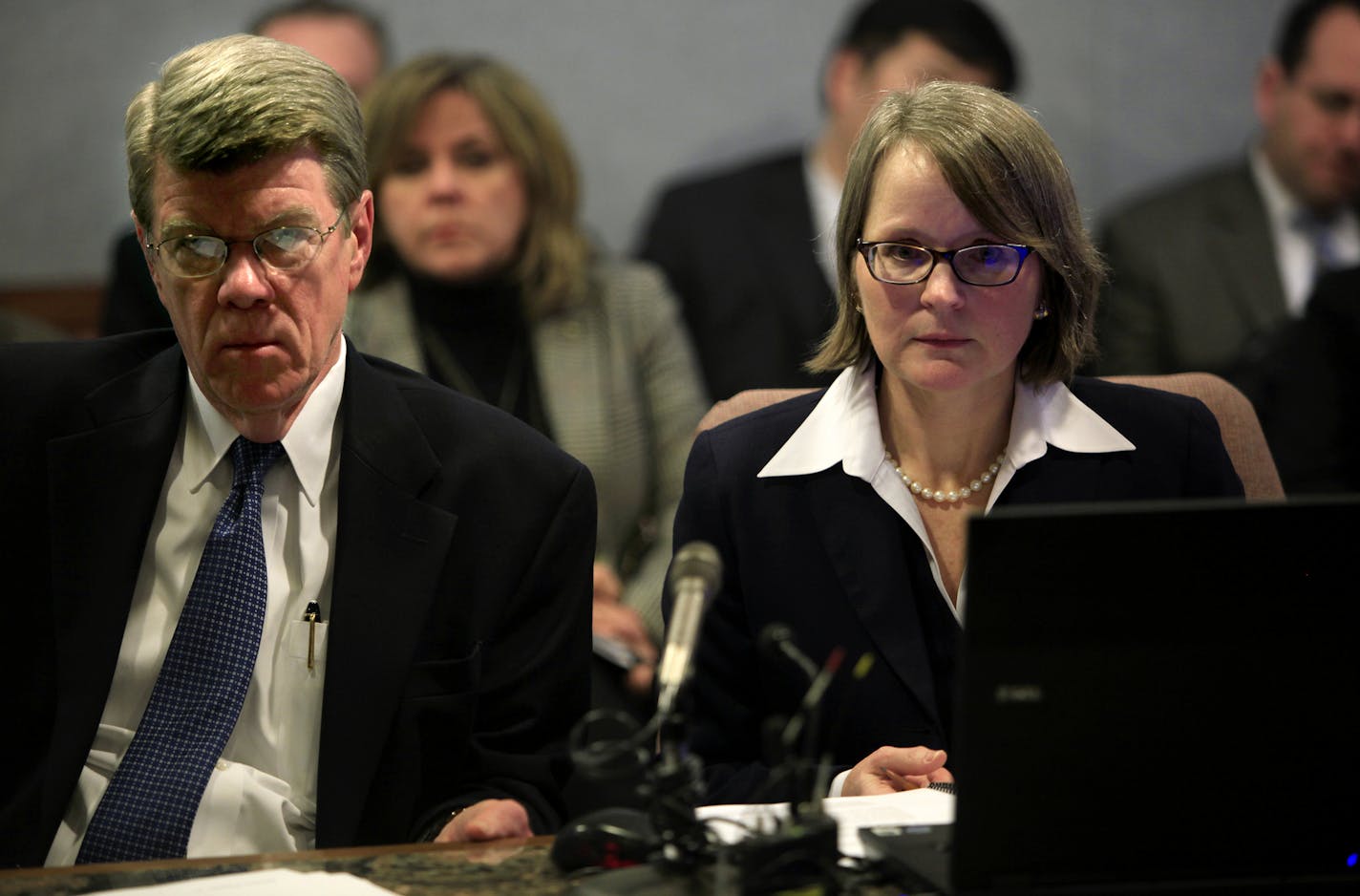 Jim Nobles, Legislative Auditor and Carrie Meyerhoff, Evaluation Manager released an evaluation report on the Law Enforcement's use of State Databases, to the Legislative Audit Commission's Evaluation Subcommittee. St. Paul, MN on February 20, 2013. ] JOELKOYAMA&#x201a;&#xc4;&#xa2;joel.koyama@startribune.com OLA will release an evaluation report, Law Enforcement's Use of State Databases, to the Legislative Audit Commission's Evaluation Subcommittee on Wednesday, February 20, 2:00 p.m., 400S Stat