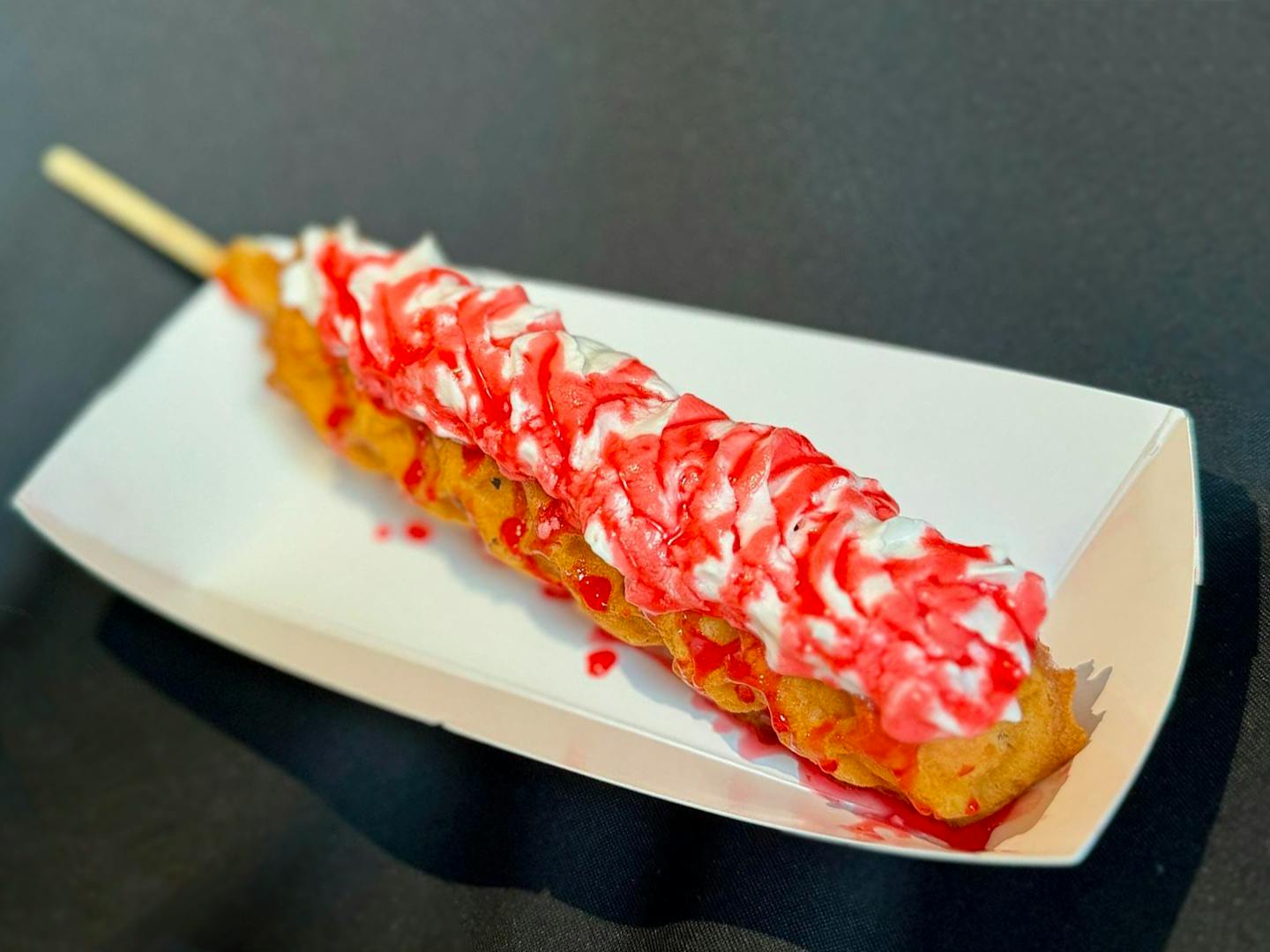 Strawberries and Cream Waffle Stick from Waffle Chix.