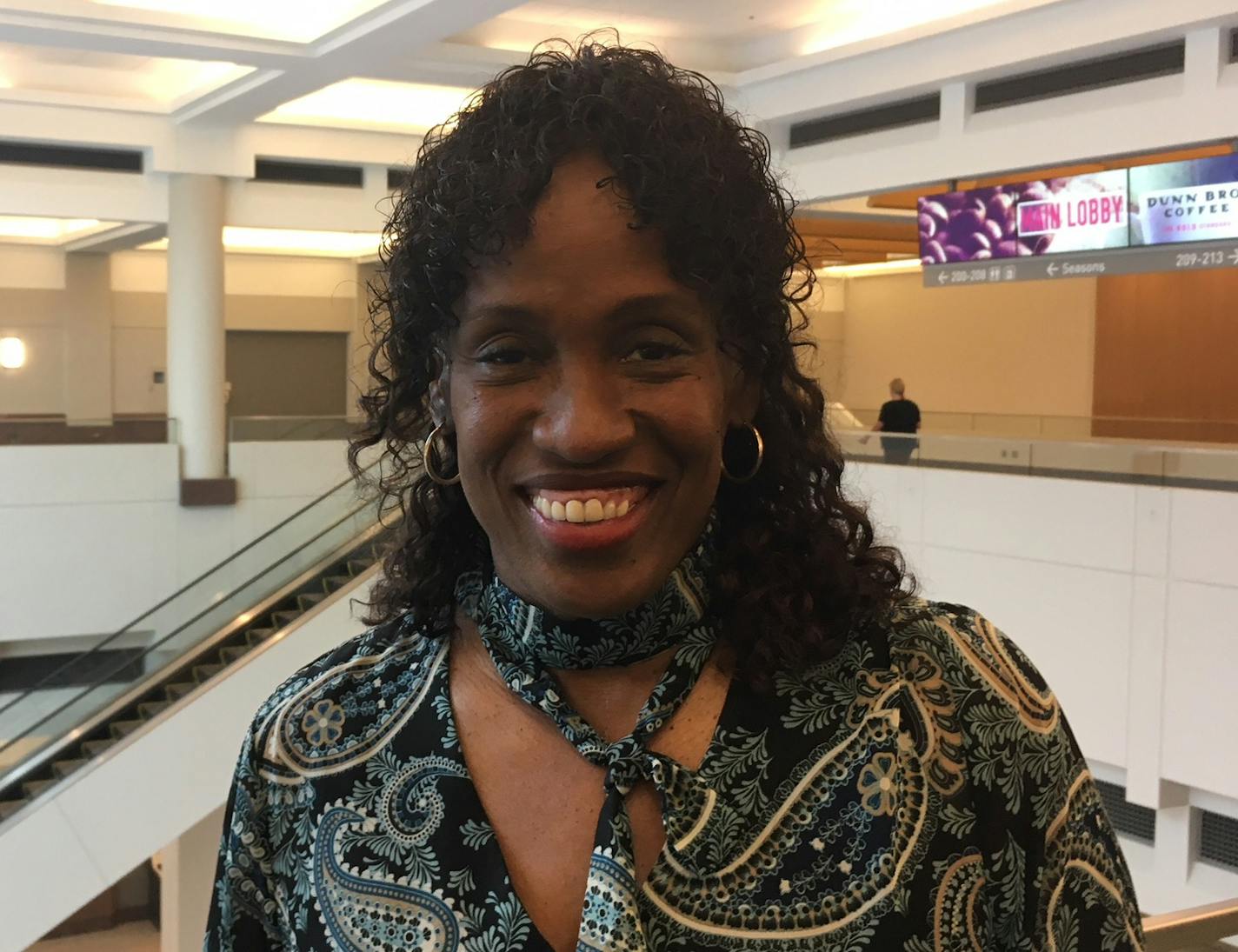 Jackie Joyner-Kersee on Thursday at the Minneapolis Convention Center. Michael Rand/Star Tribune