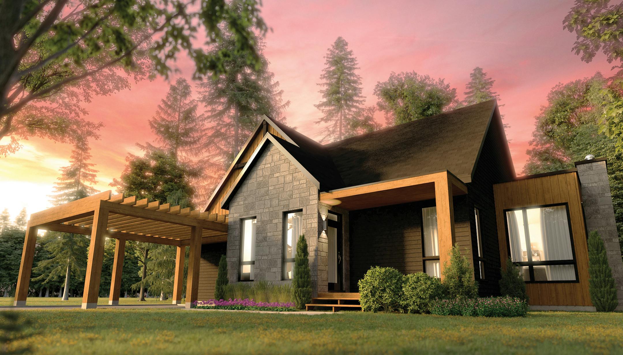 Home plan: Modern look on a budget